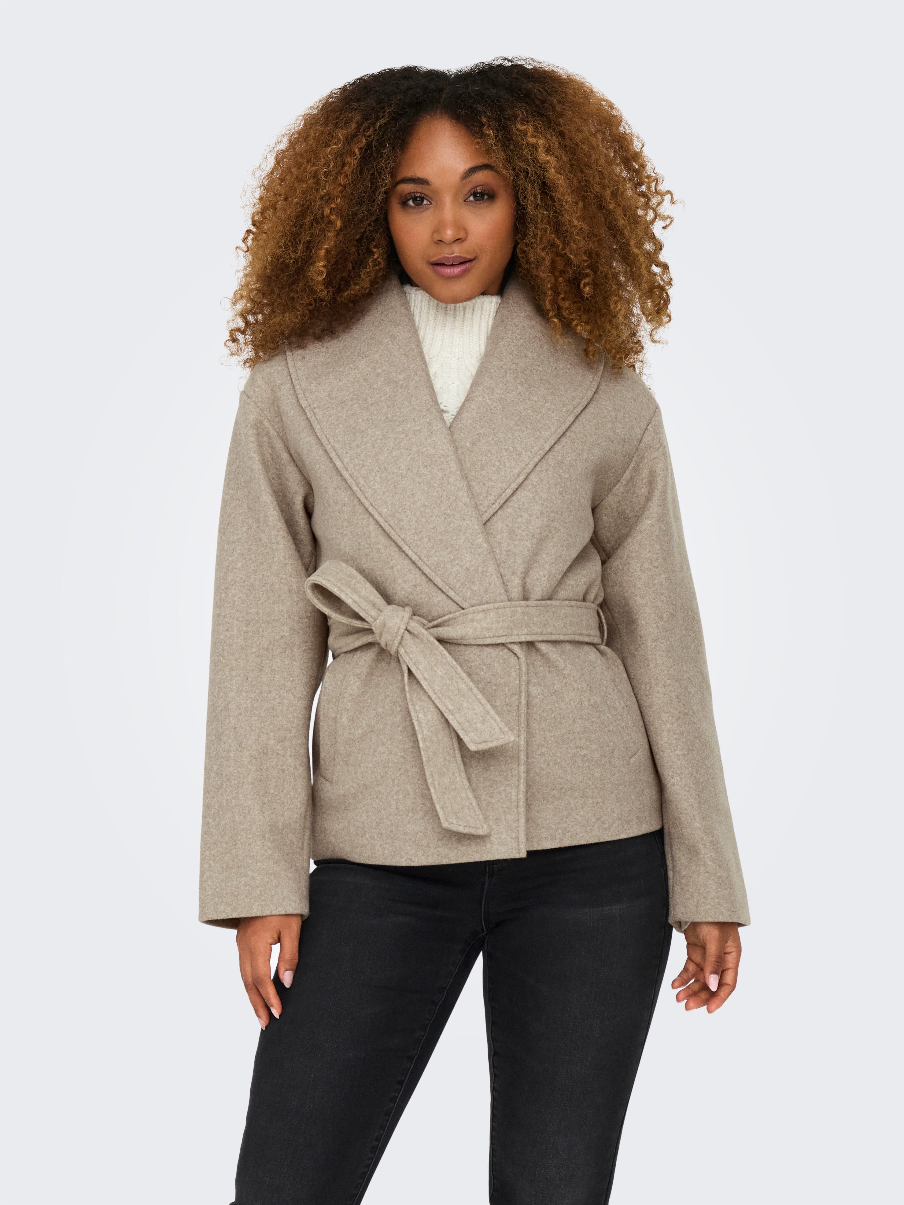 ONLY Kurzmantel ONLAUGUSTA LIFE SHORT COAT OTW Kunstfaser