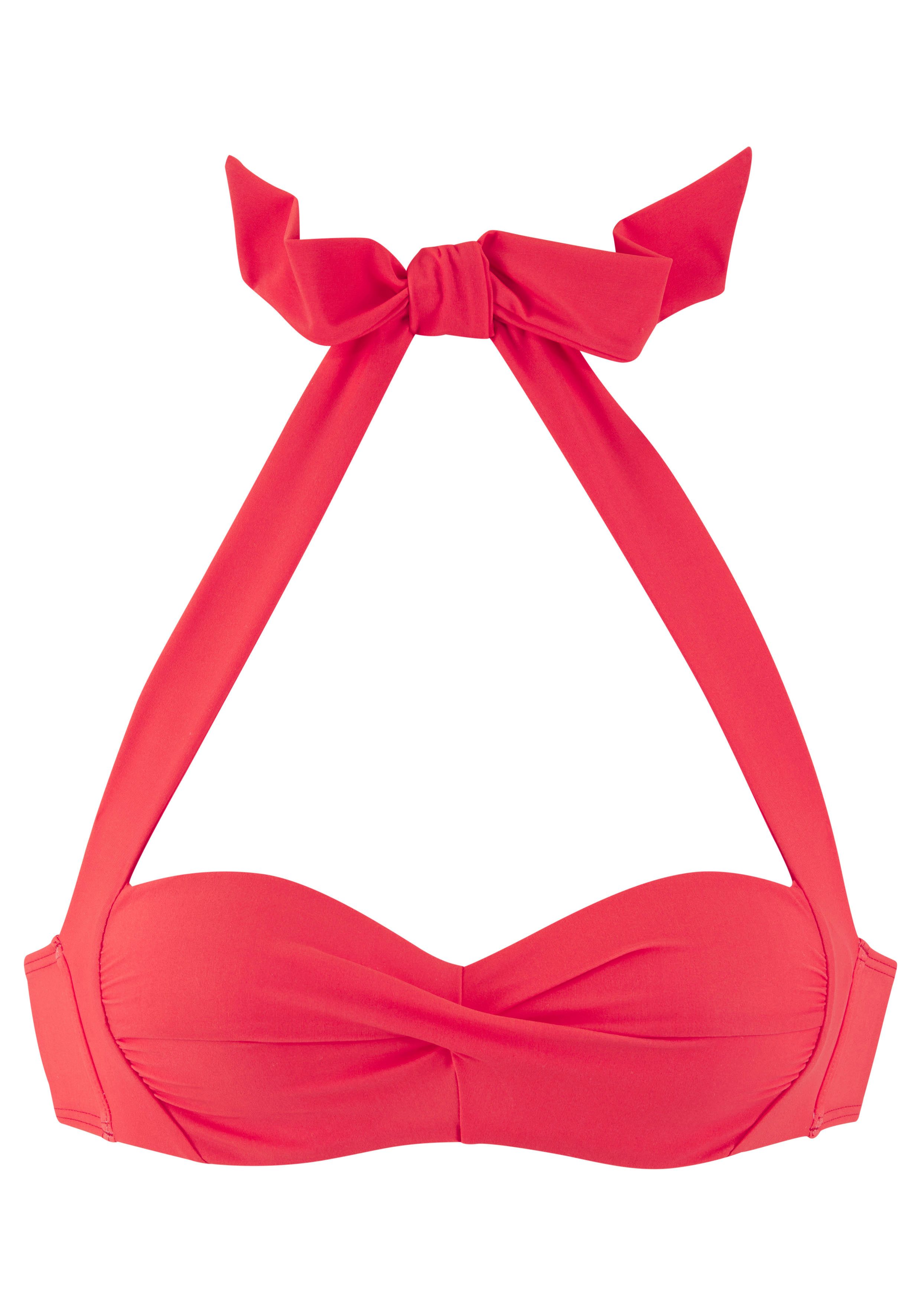LASCANA Bügel-Bandeau-Bikini-Top Lolo, in getwisteter Optik günstig online kaufen