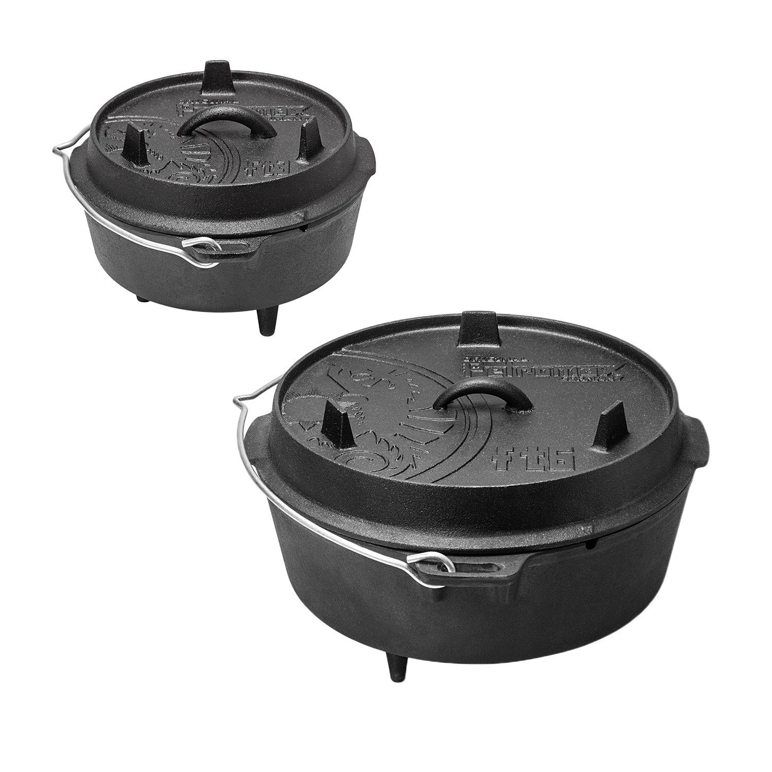 Petromax Holzkohlegrill Petromax Dutch Oven Set (ft3 & ft6)