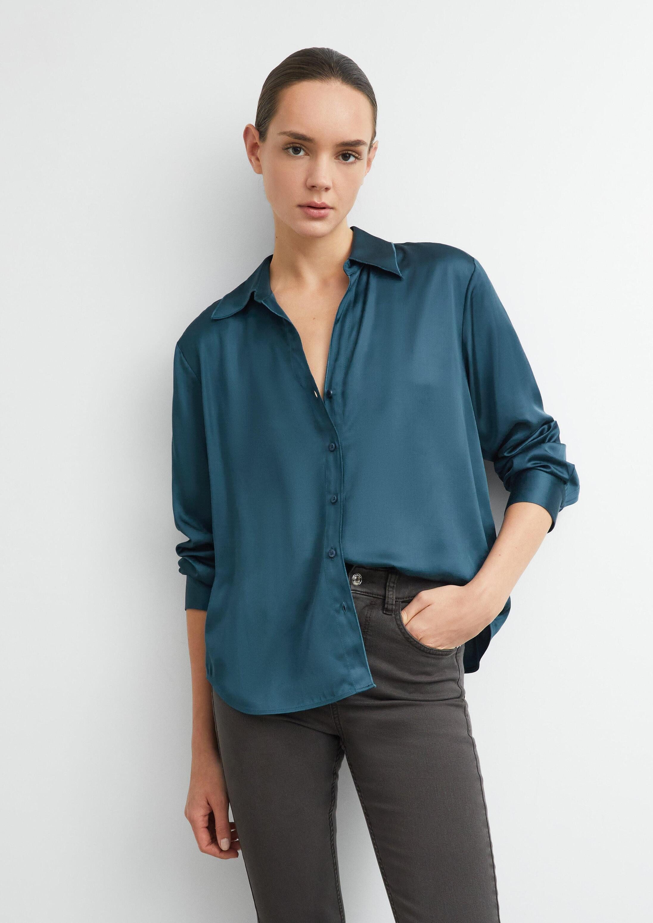 comma Langarmbluse Bluse Bluse