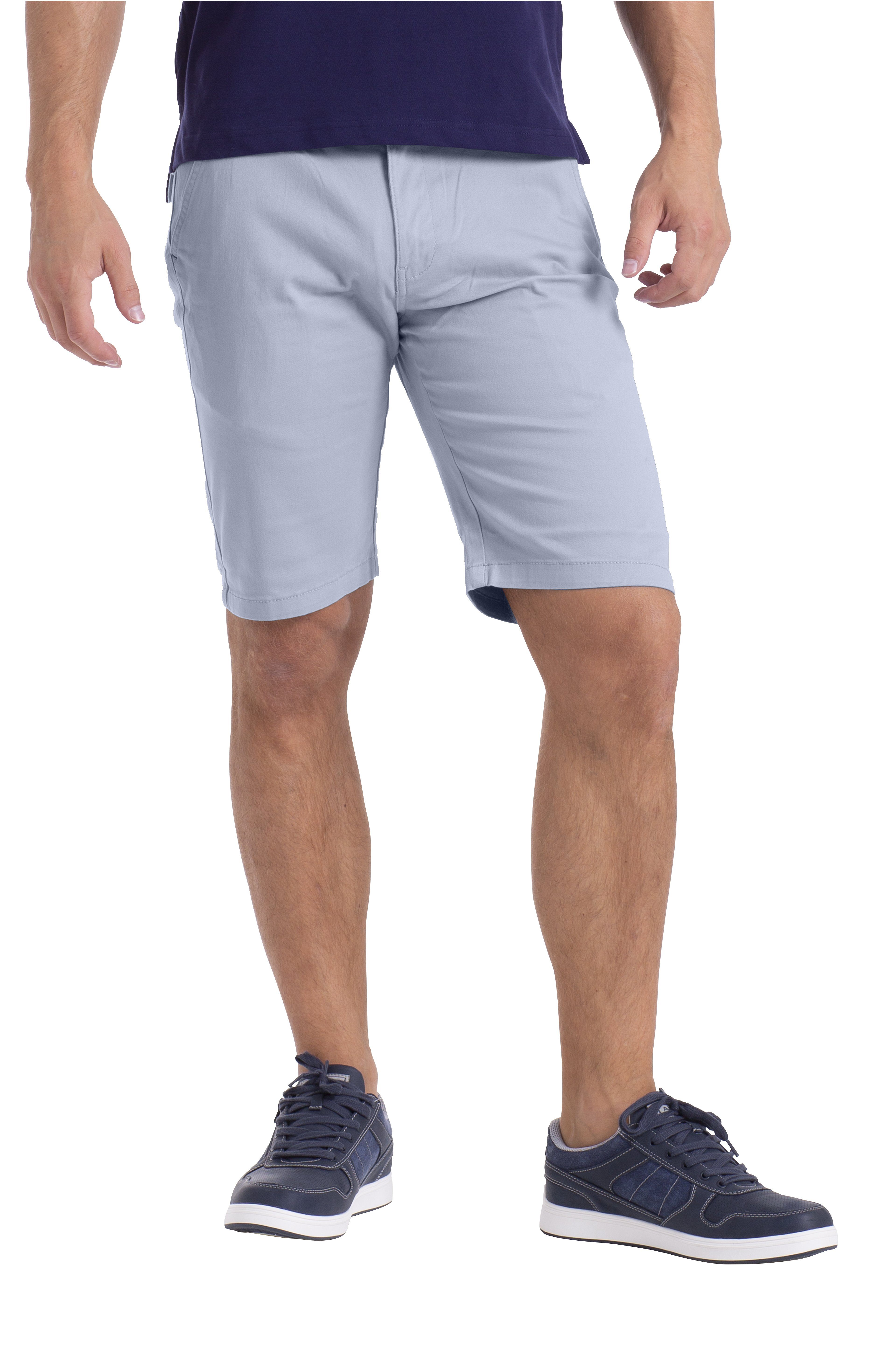 BlauerHafen Chinoshorts Herren Stretch Chino Shorts Slim Fit Bermuda Hose Strecken-Baumwolle