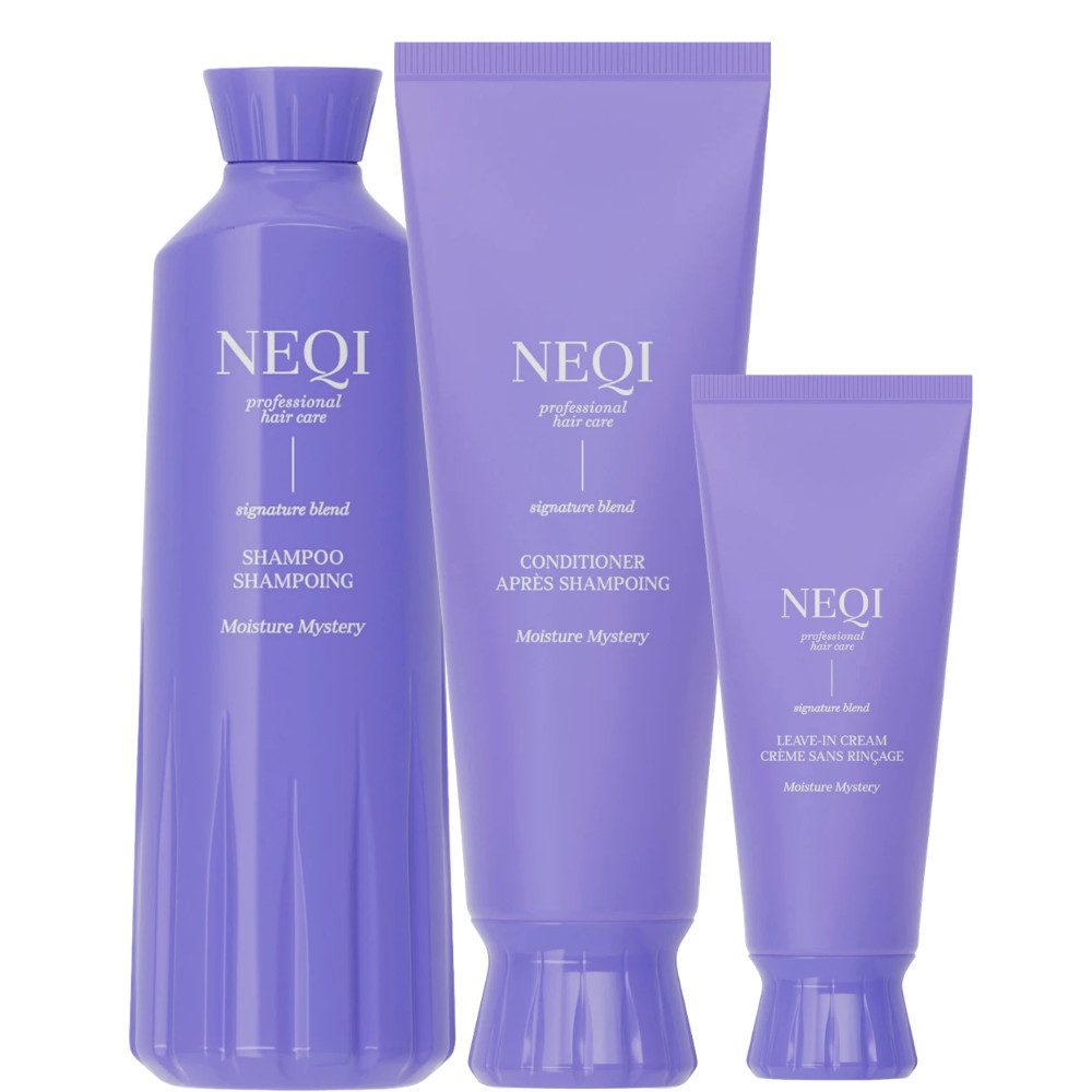 NEQI Haarpflege-Set Moisture Mystery Trio, 3-tlg.
