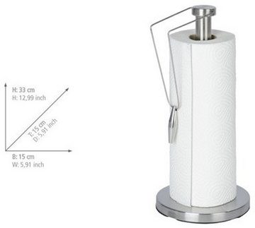WENKO Küchenrollenhalter Preston, rostfreier Edelstahl