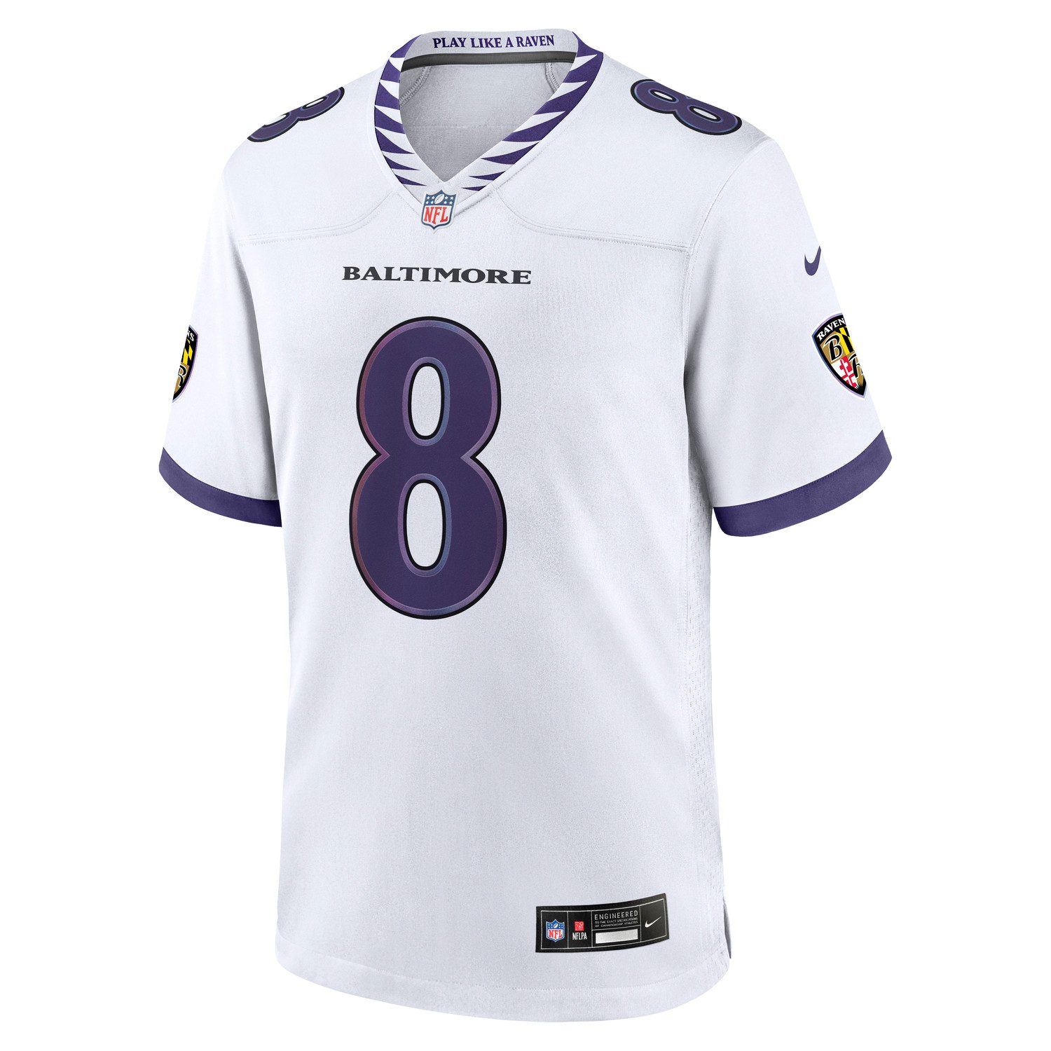 Nike Footballtrikot Nike Trikot Baltimore Ravens Nike Road Jersey Jackson 8