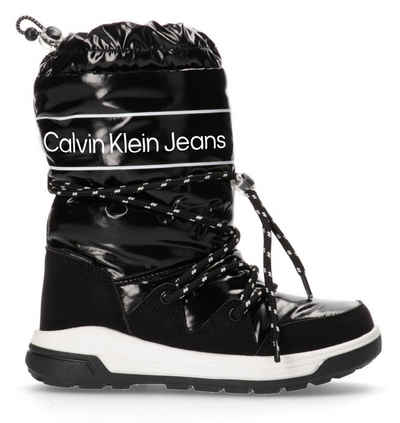 Calvin Klein Jeans Winterstiefel Snowboots mit großem Logoaufdruck