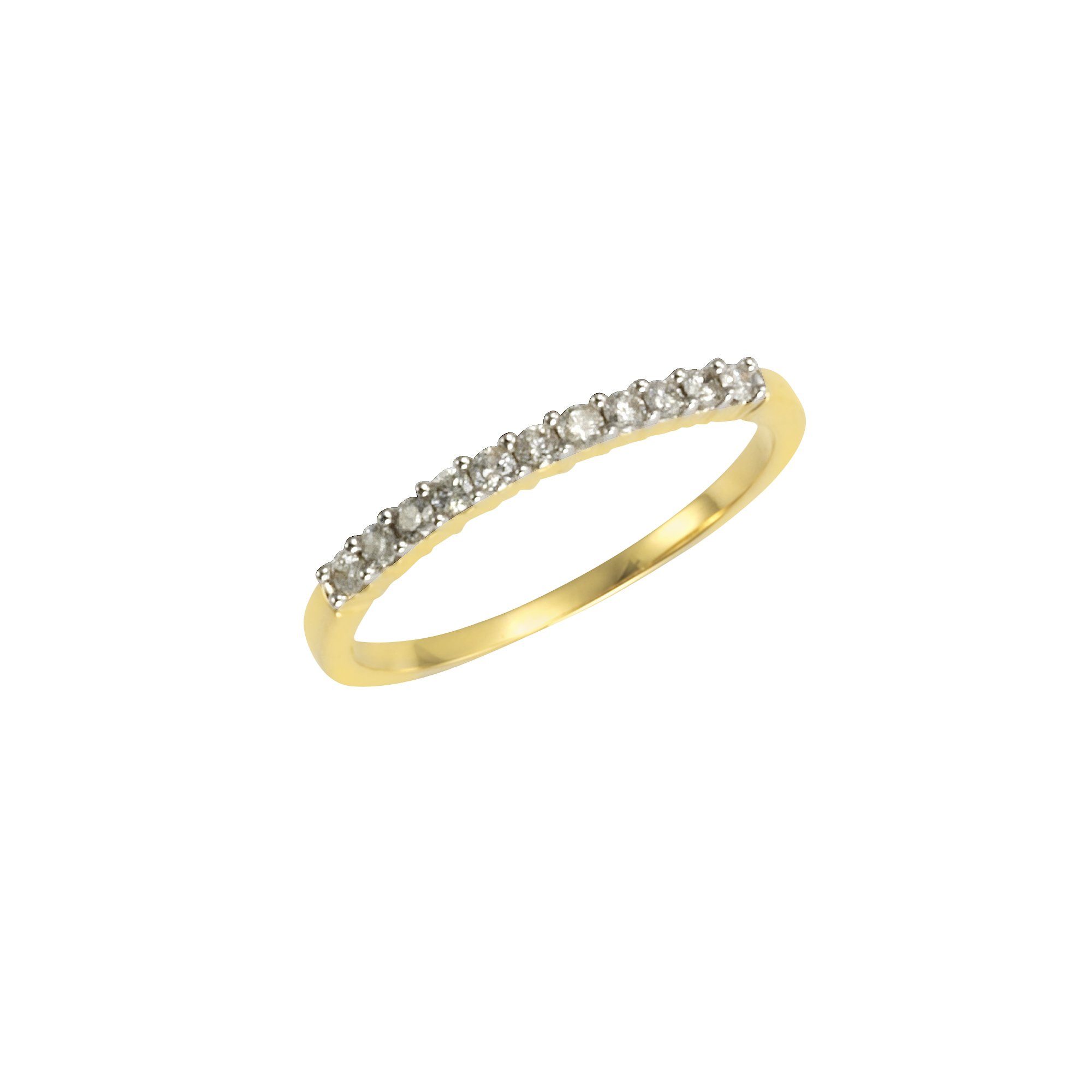 Ellen Brillanten 585 =0,25ct. 11 K. Diamonds by Gold Fingerring