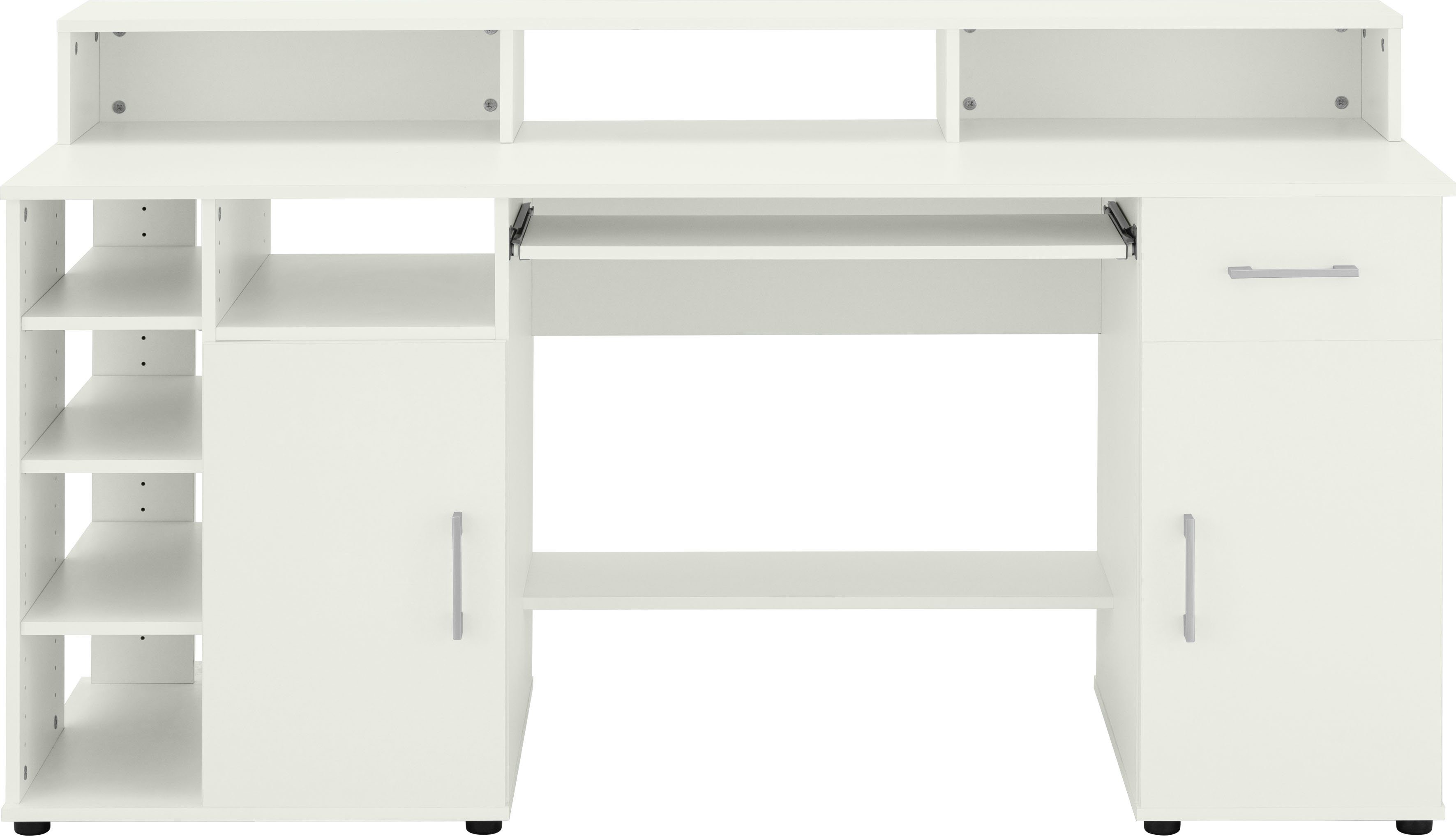 VOGL Möbelfabrik Schreibtisch Timra mit Monitoraufsatz, Tastaturauszug & To günstig online kaufen