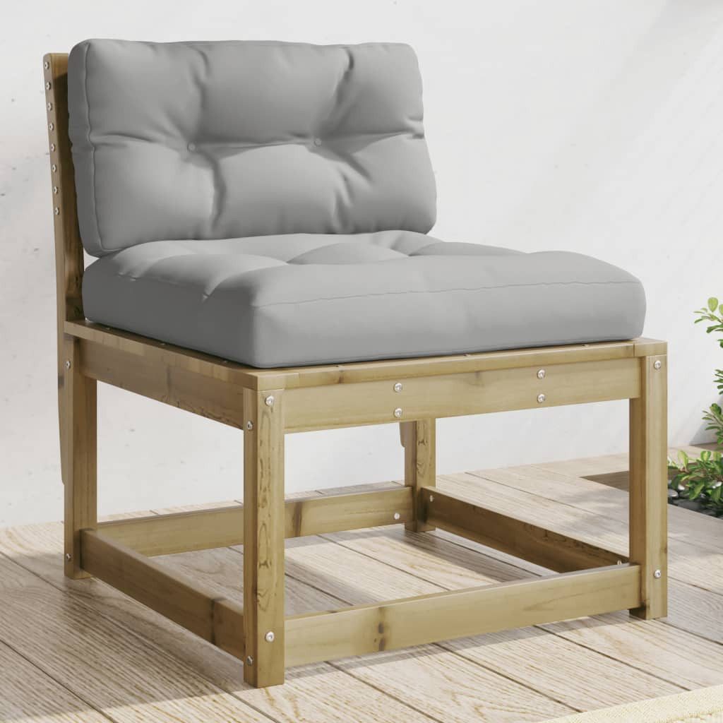 vidaXL Loungesofa Gartensofas mit Kissen 2 günstig online kaufen