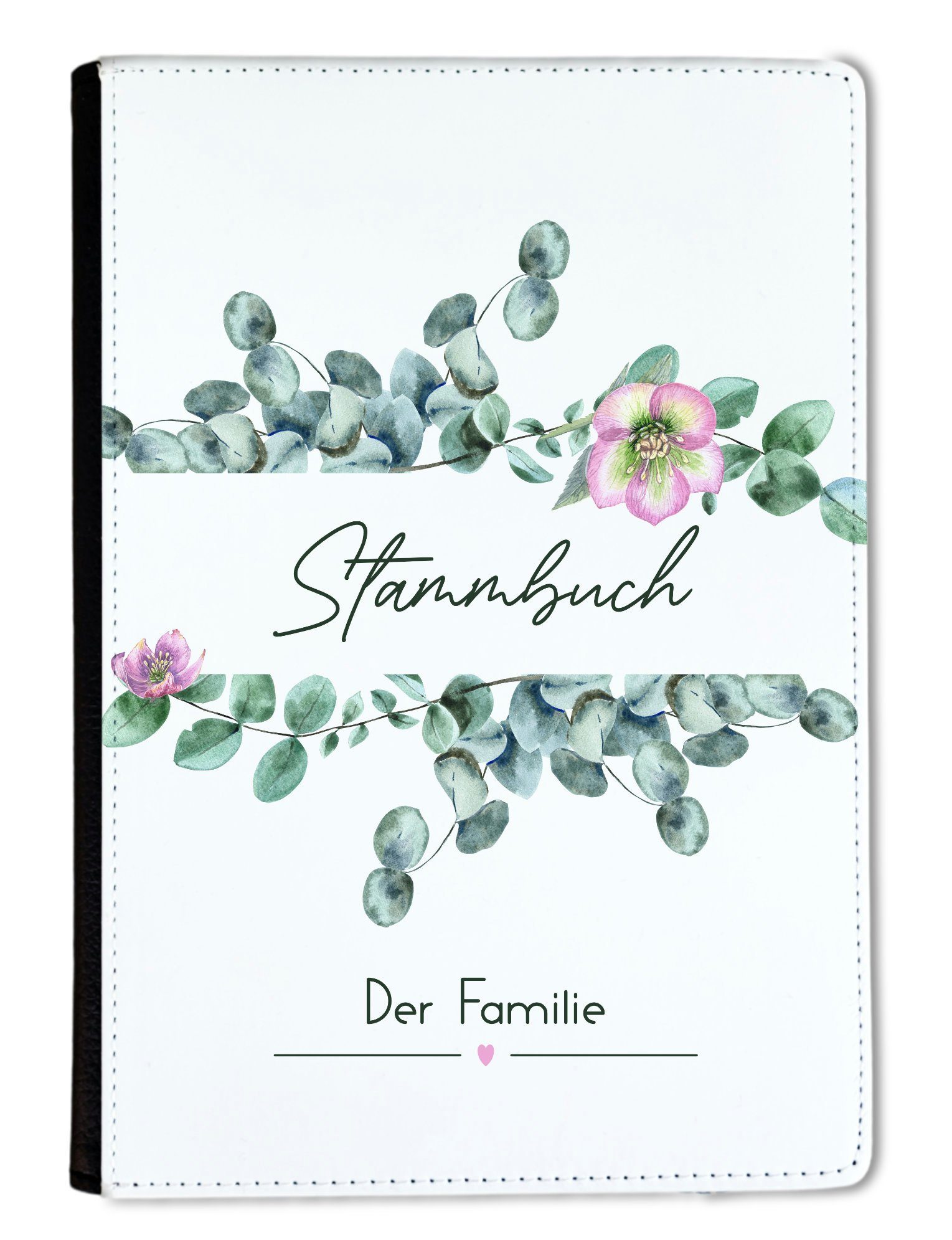 CreaDesign Notizbuch Stammbuch A5 Eucalyptus Blume