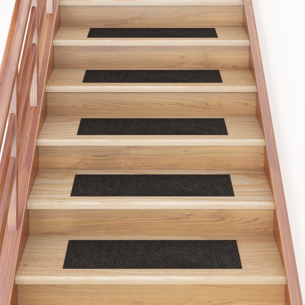 Stufenmatte Selbstklebende Treppenmatten 15 Stk Rechteckig 76x20 cm Braun