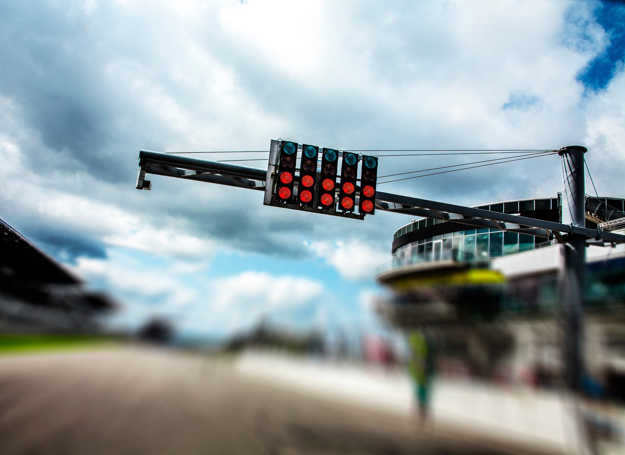 A.S. Création Vliestapete Rennsport Fototapete Motorsport Blau Rot, strukturiert, matt, (1 St)