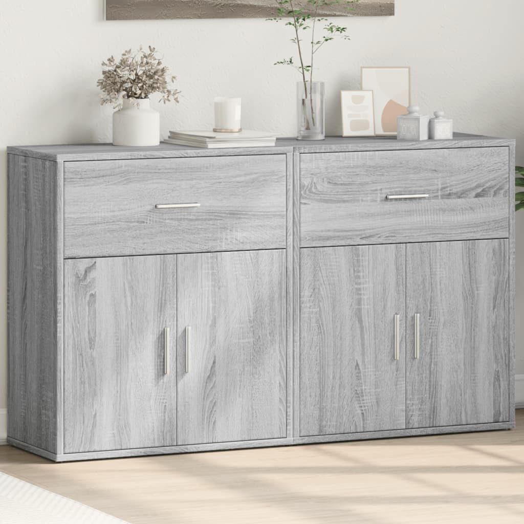 vidaXL Sideboard Sideboards 2 Stk. Grau günstig online kaufen
