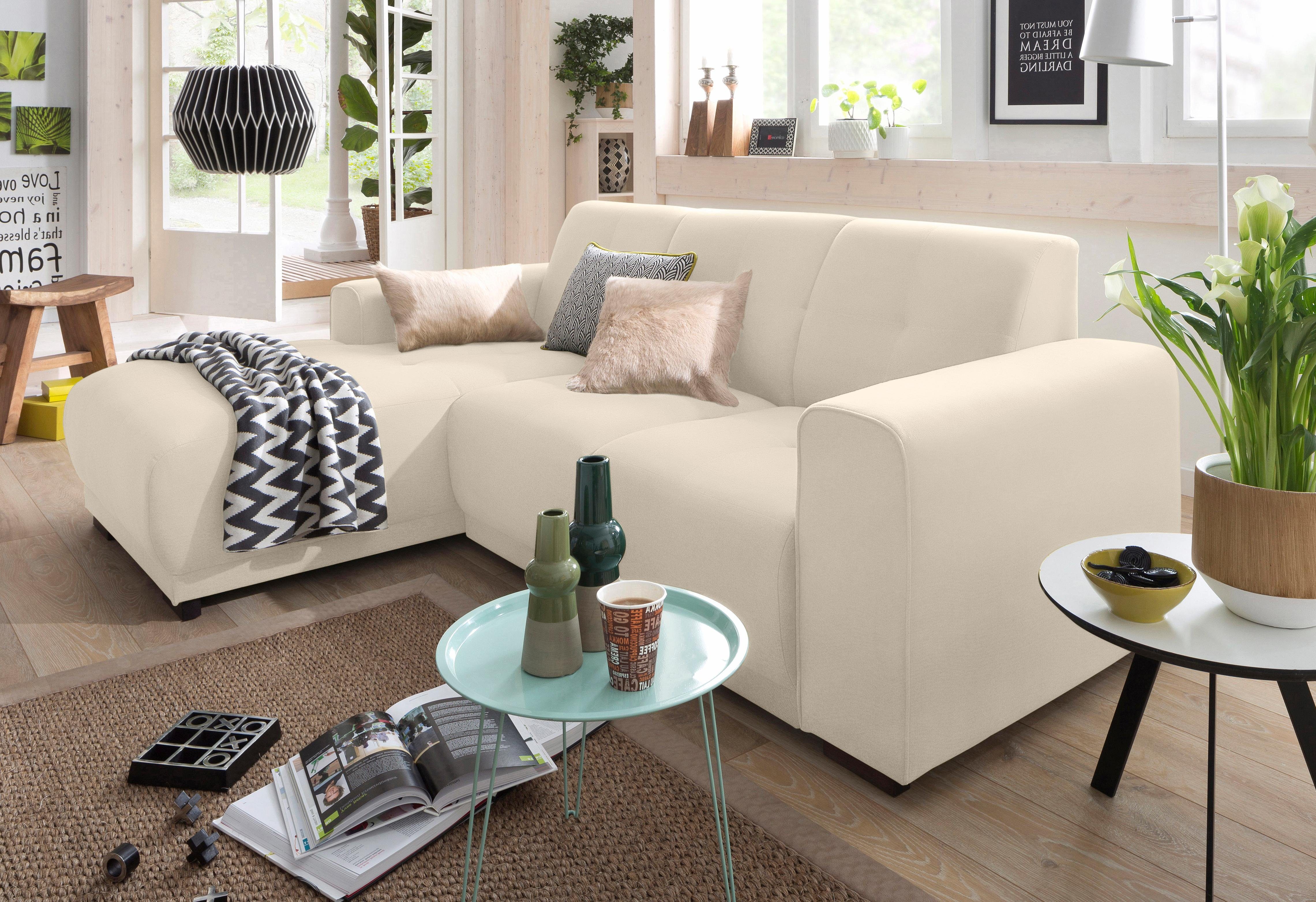 Home affaire Ecksofa "Langeland L-Form", incl. 2 Zierkissen, Recamiere wahl günstig online kaufen