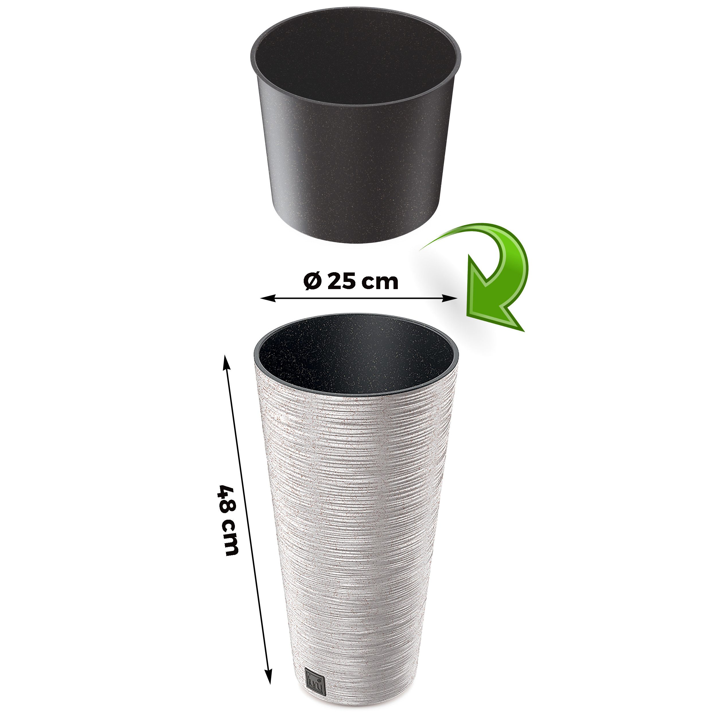 Annastore Pflanzkübel Pflanzsäule aus Kunststoff Pflanzgefäß günstig online kaufen