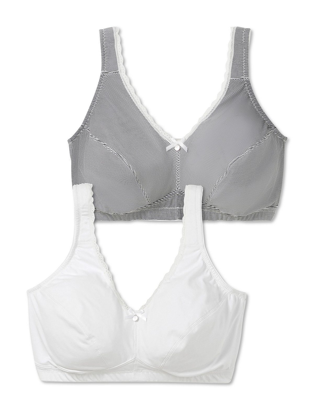 Sheego Entlastungs-BH Große Größen ohne Bügel, im Doppelpack, Stütz-BH