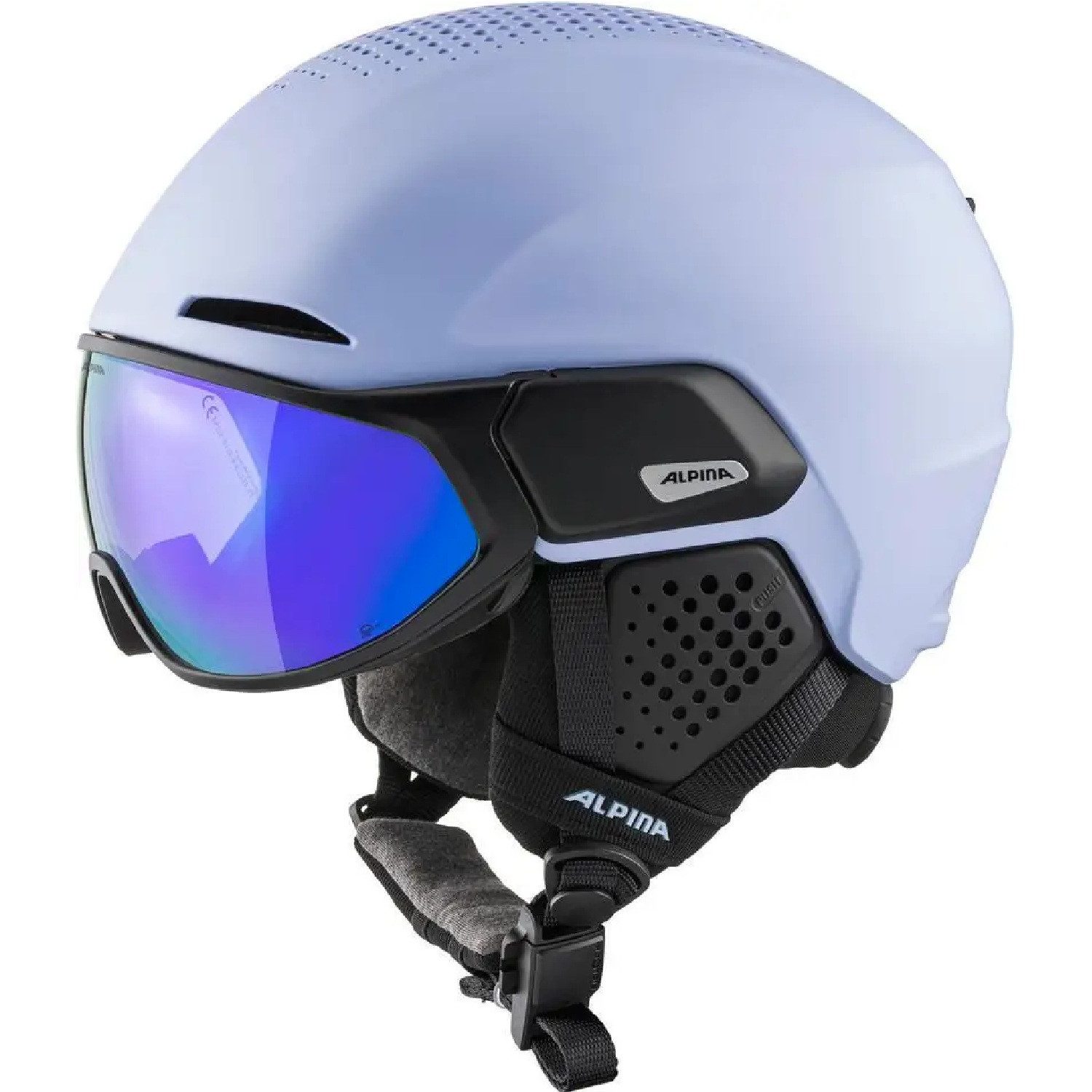 Alpina Sports Skihelm Alpina Alto Q-Lite Visier Skihelm Snowboardhelm lilac black matt A923