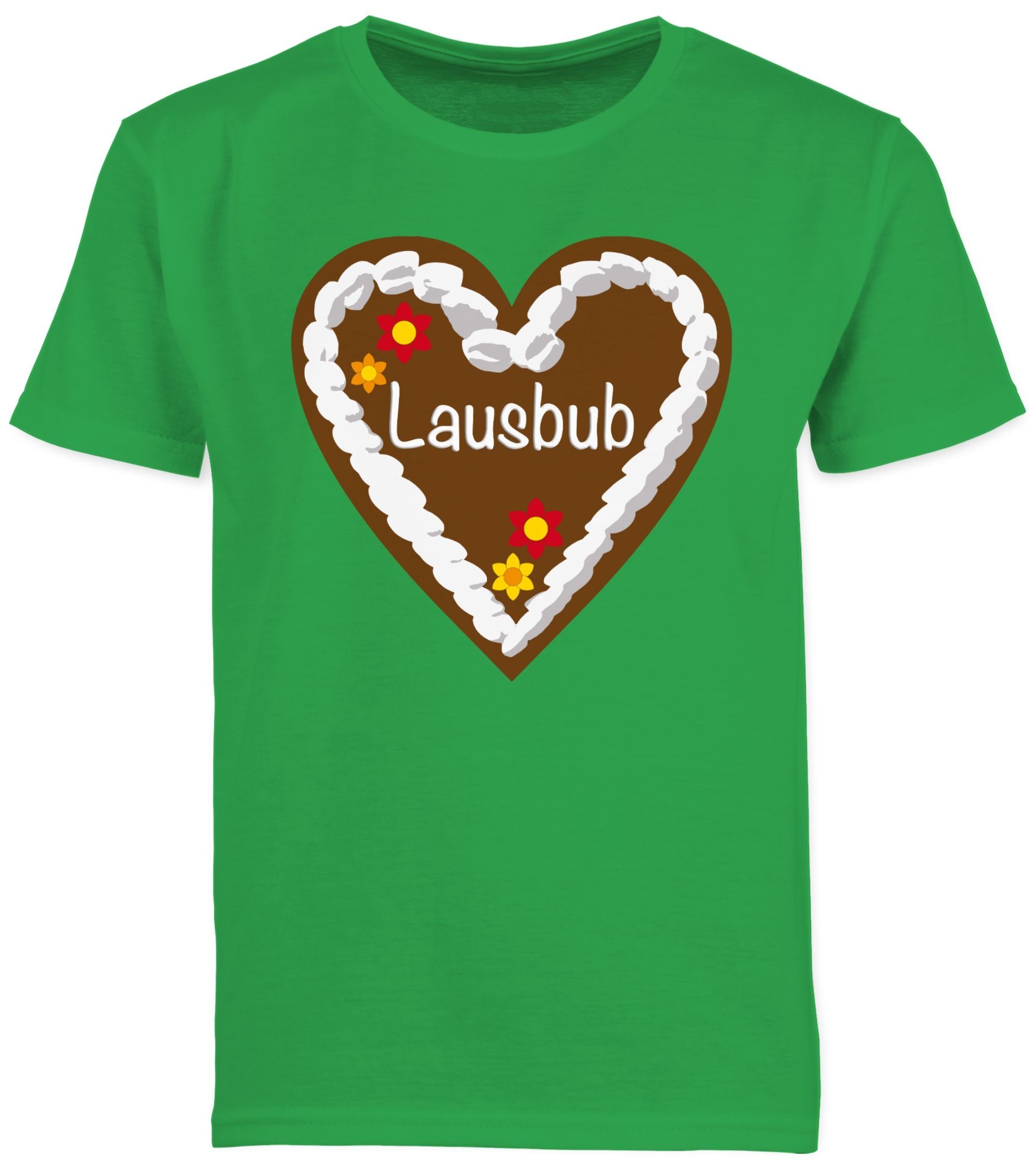 Shirtracer T-Shirt Lebkuchenherz Lausbub (1-tlg) Mode für Oktoberfest Kinder Outfit
