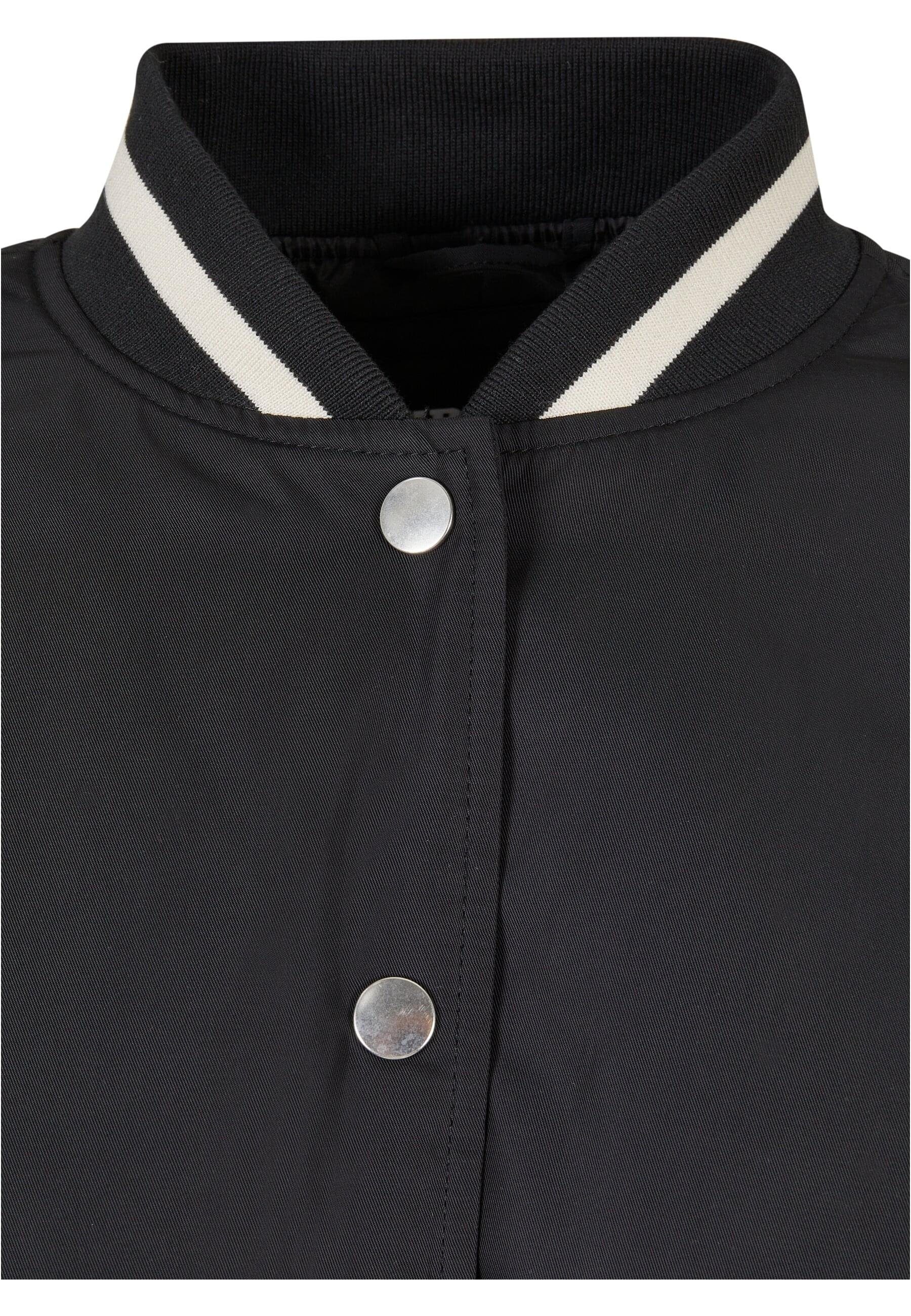 black Oversized URBAN Sommerjacke (1-St) Damen Recycled Jacket Ladies College CLASSICS