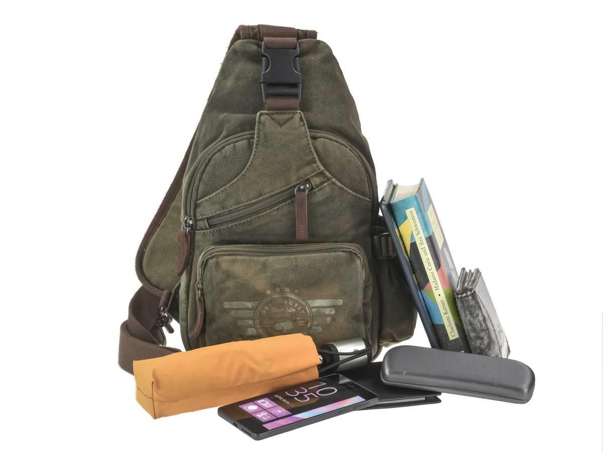Greenburry Umhängetasche "Aviator" Canvas Crossbag 23x35cm günstig online kaufen