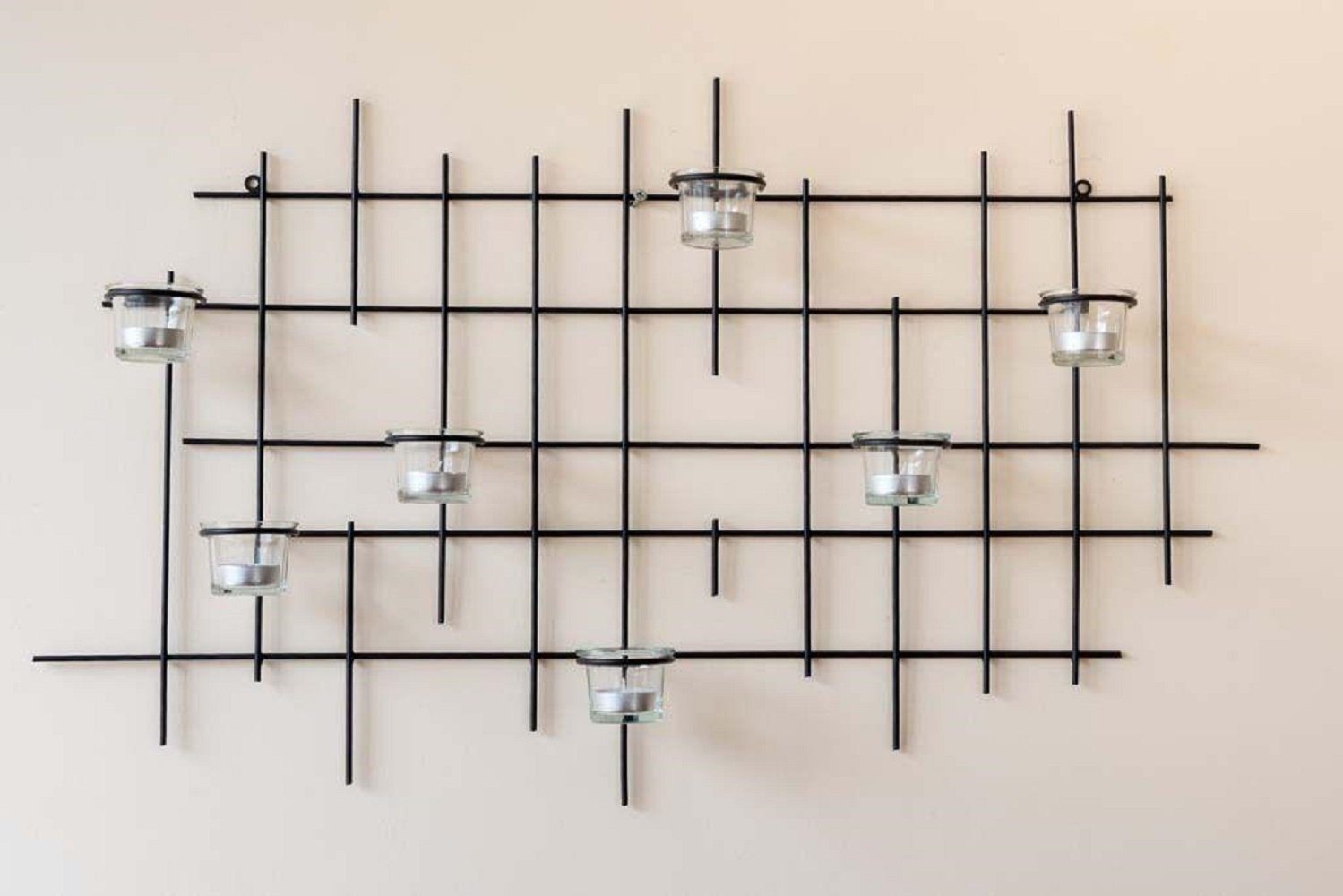 DanDiBo Teelichthalter Wand 7XXL Wandkerzenhalter Metall günstig online kaufen