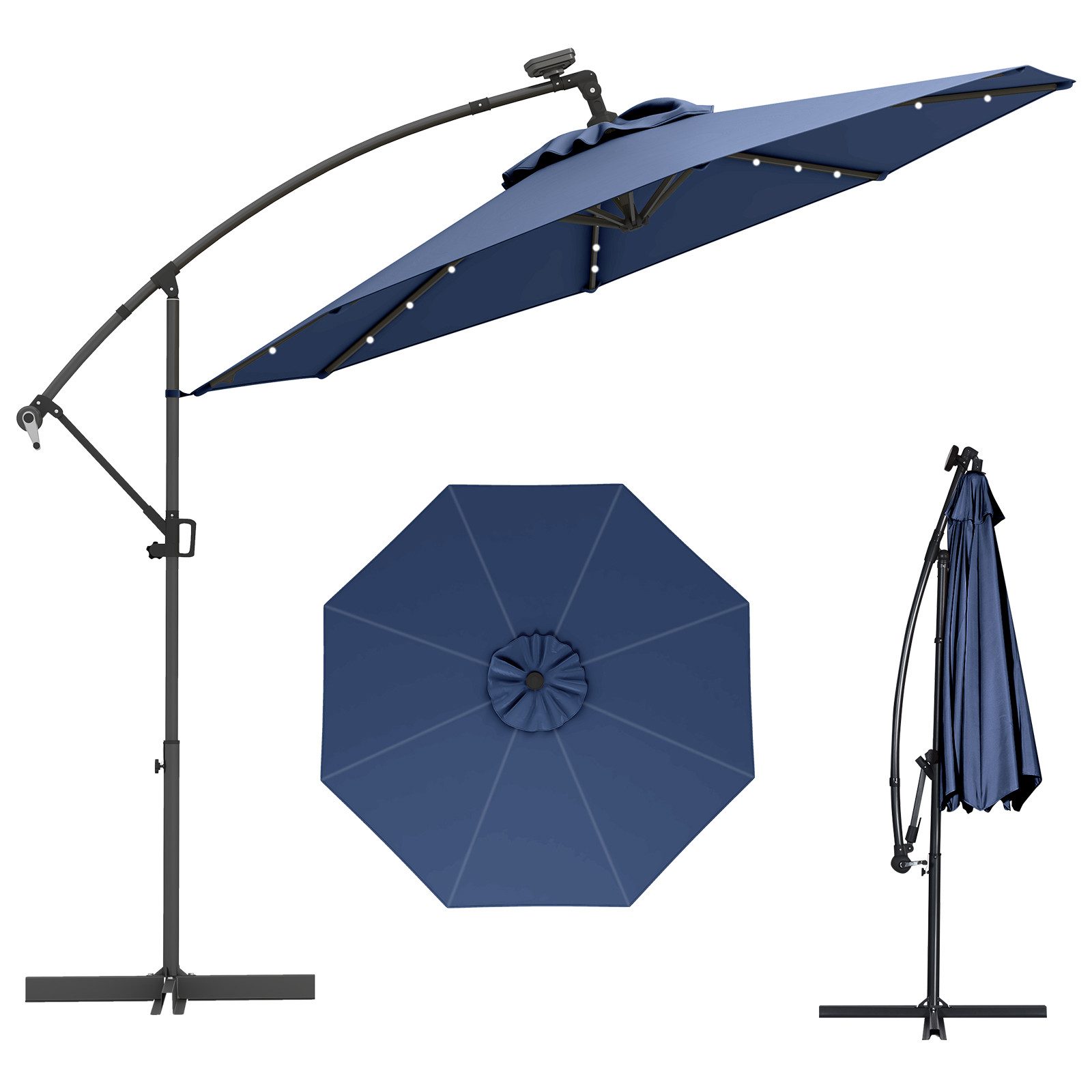 COSTWAY Sonnenschirm, LxB: 300,00x300,00 cm, mit günstig online kaufen