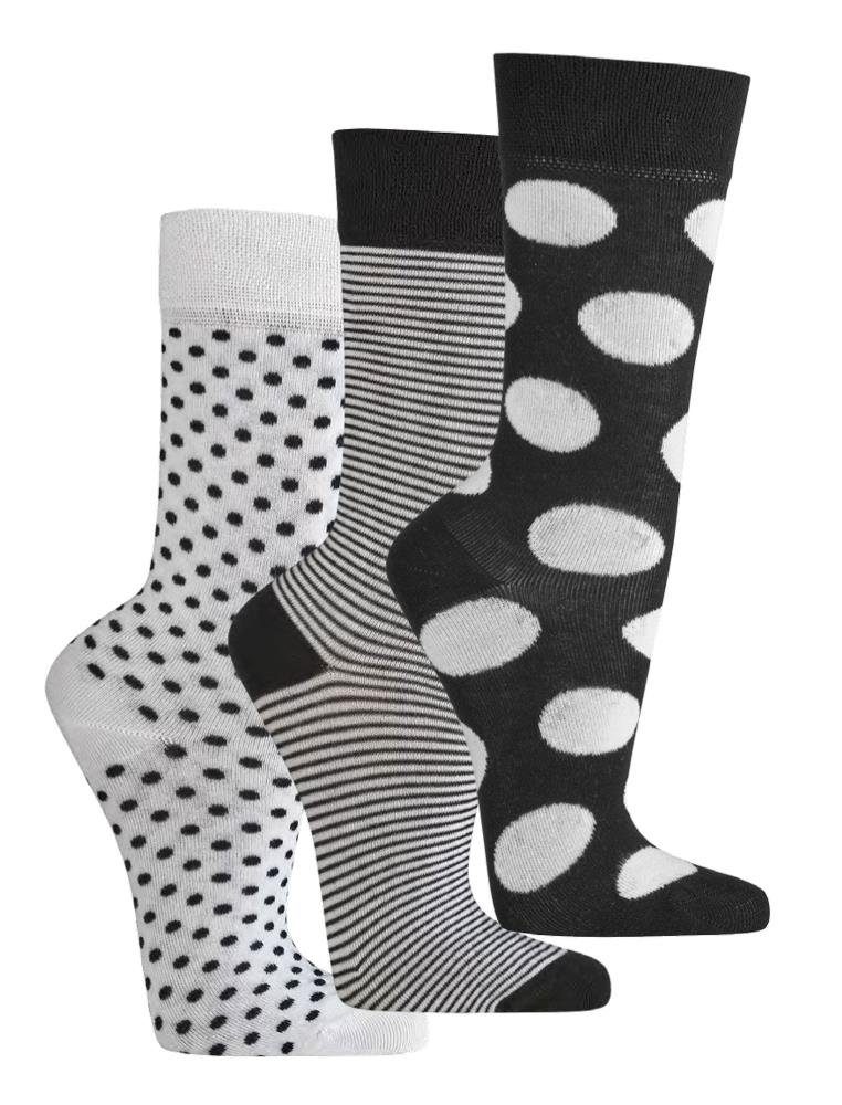 Wowerat Basicsocken Bambus Viskose Design Socken für Damen Bambussocken Bambusstrümpfe (2 Paar) Spitze und Ferse verstärkt