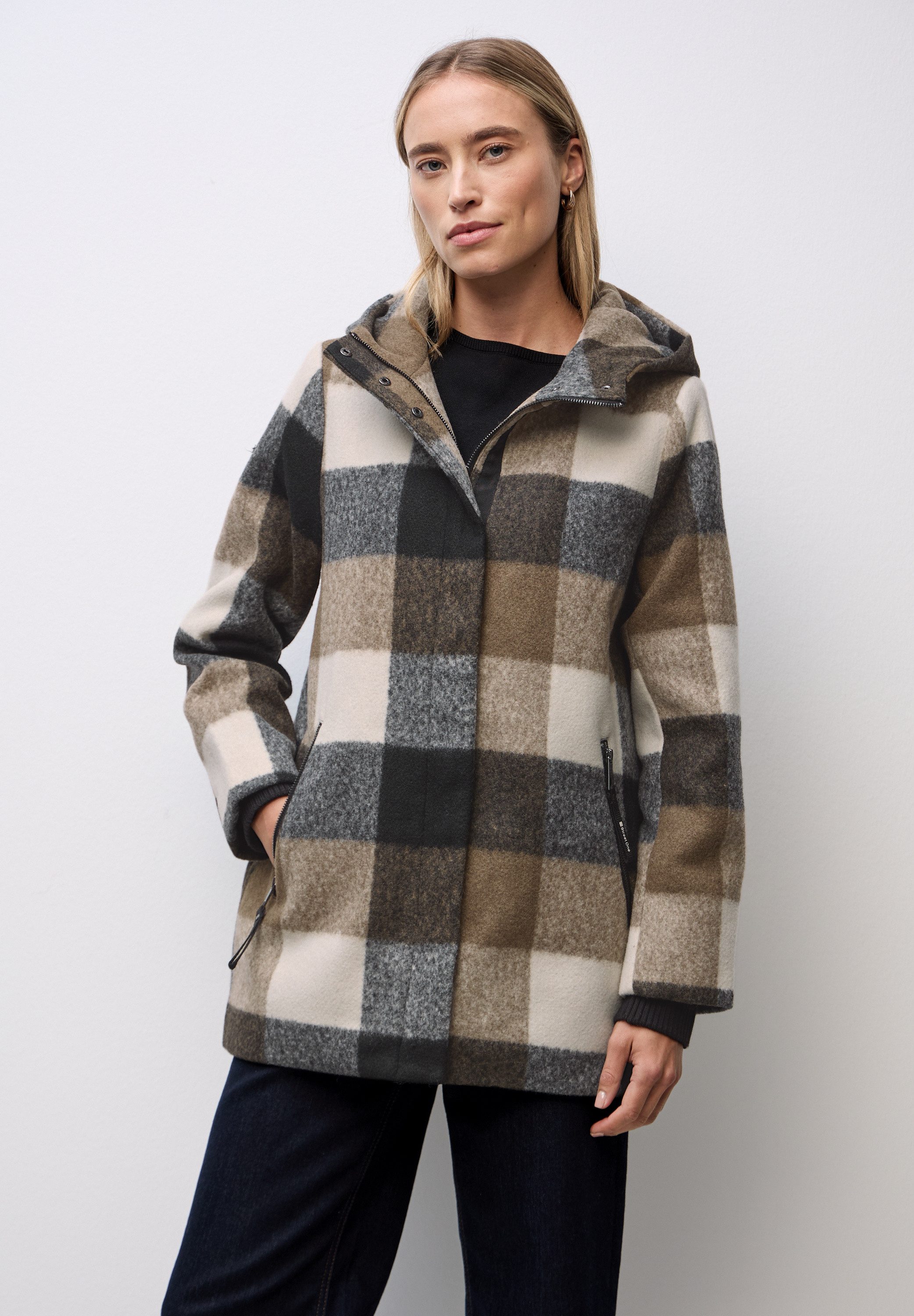 STREET ONE Kurzjacke mit Kapuze günstig online kaufen