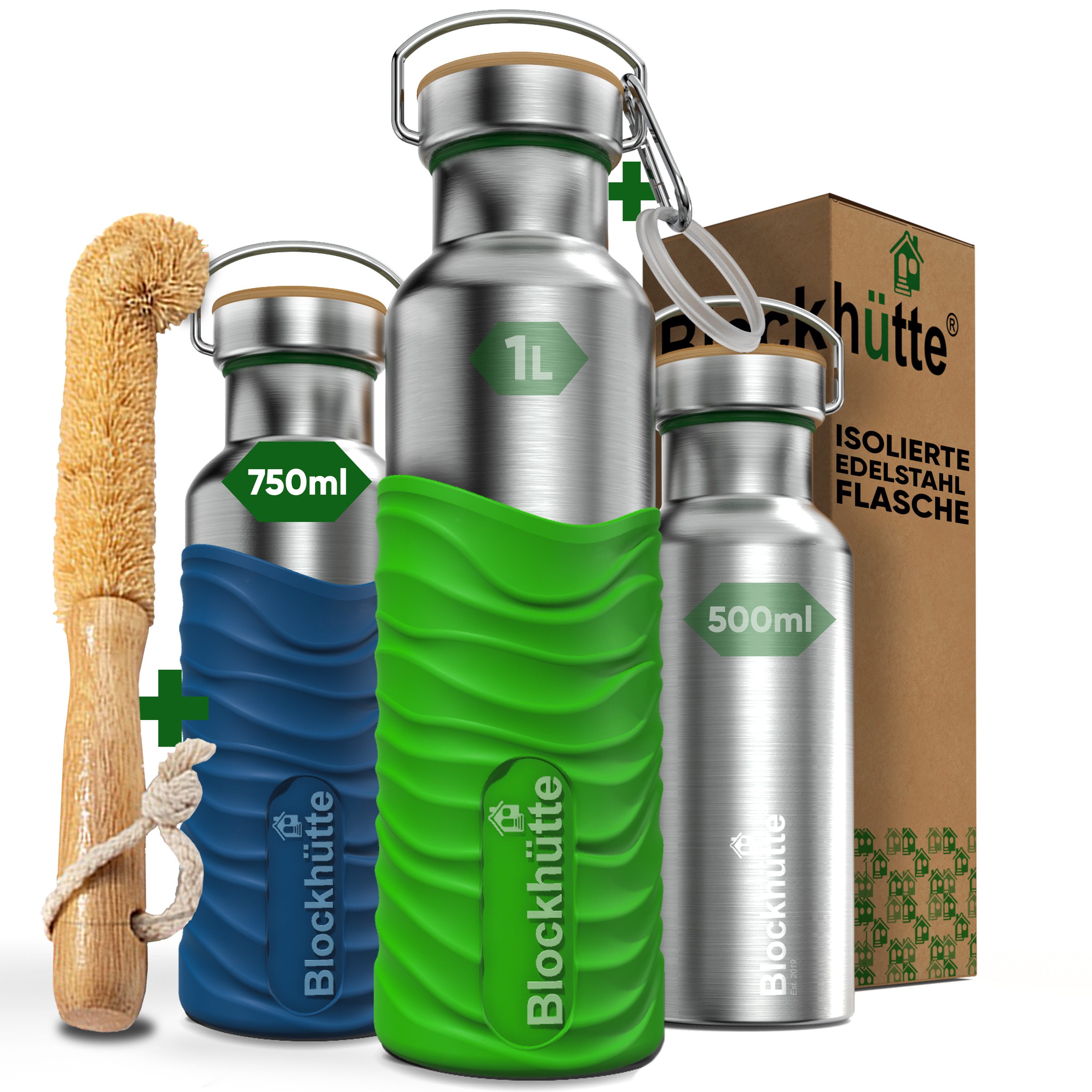 Blockhütte Isolierflasche, Spülmaschinenfest, Spülmaschinenfest, 25 Stunden kalt, BPA Frei