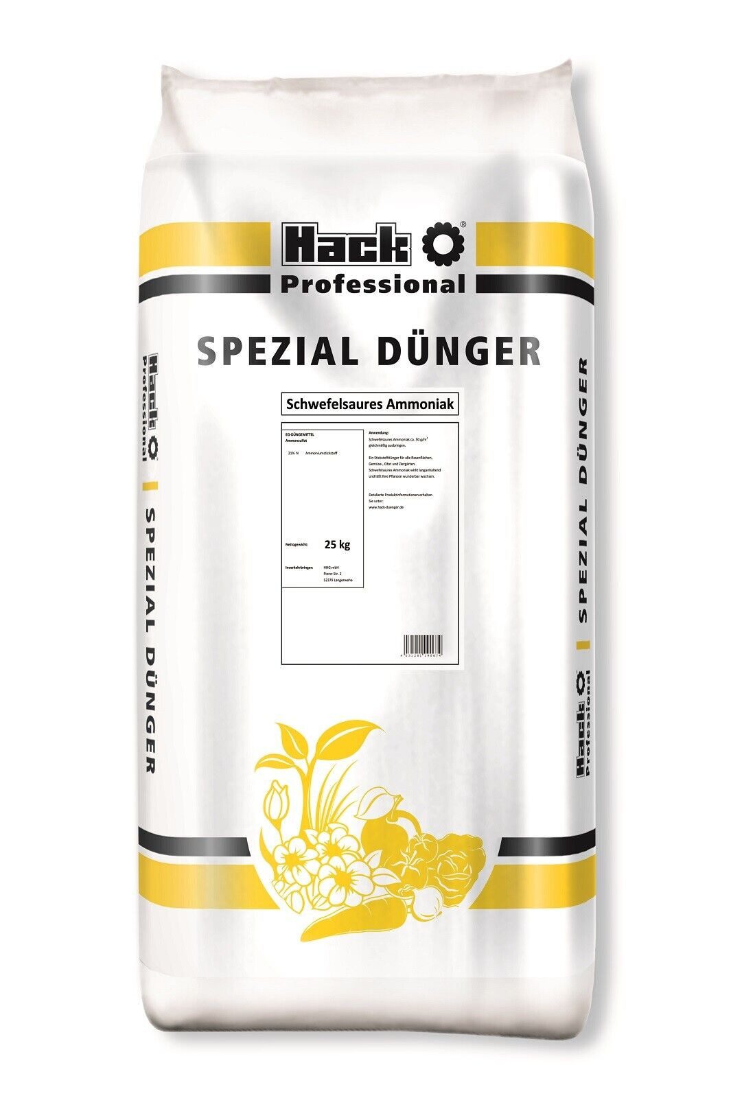 Hack Spezialdnger Hack Profi Schwefelsaures Ammoniak Spezial Dnger 25 kg