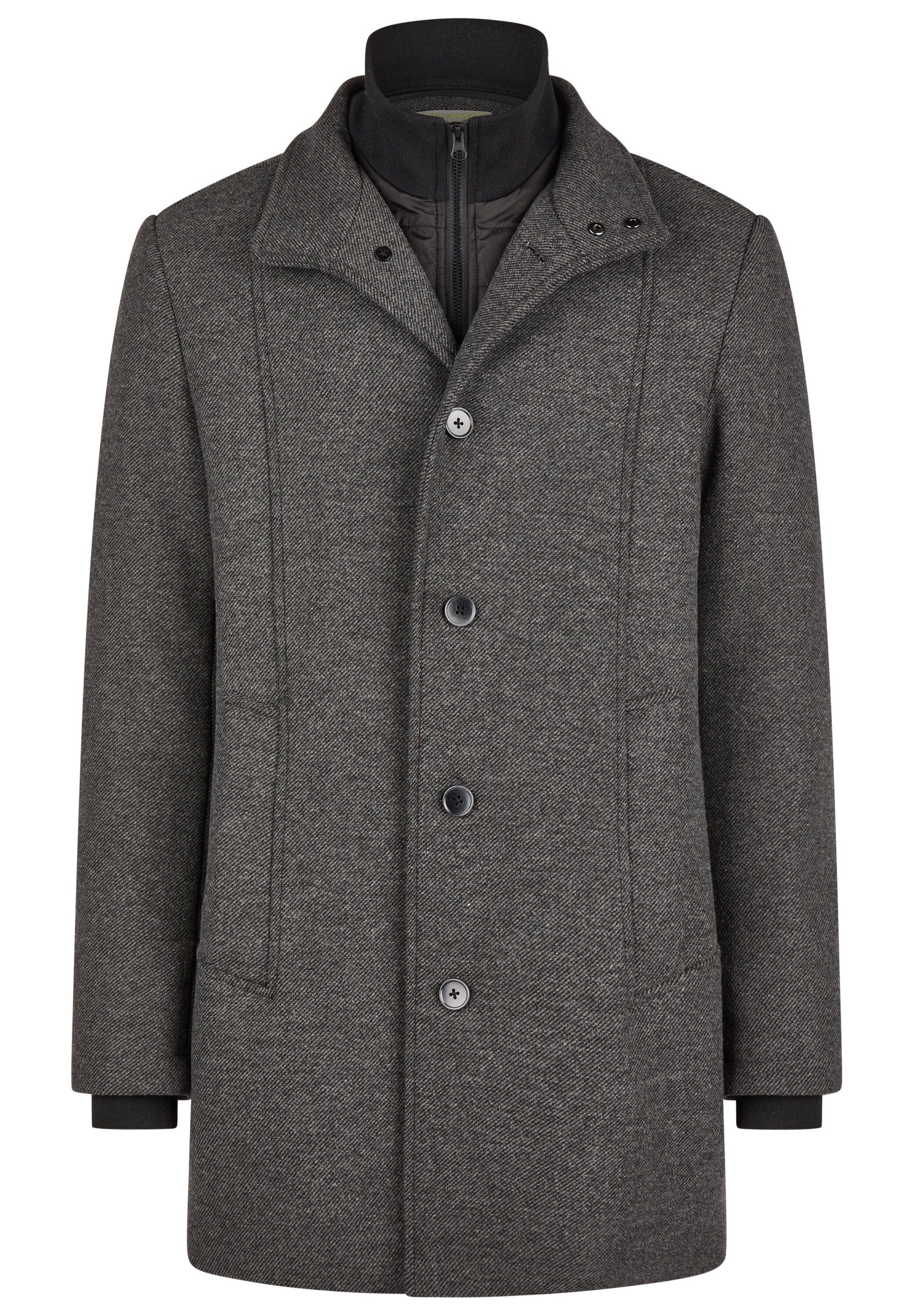 Calamar Wollmantel Eleganter Wollmantel Twill