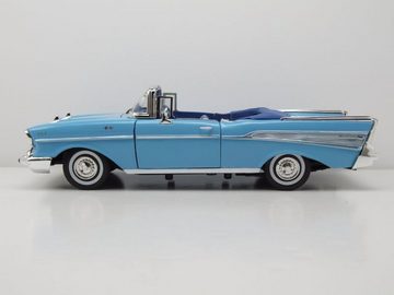 Motormax Modellauto Chevrolet Bel Air Convertible 1957 hellblau Modellauto 1:18 Motormax, Maßstab 1:18
