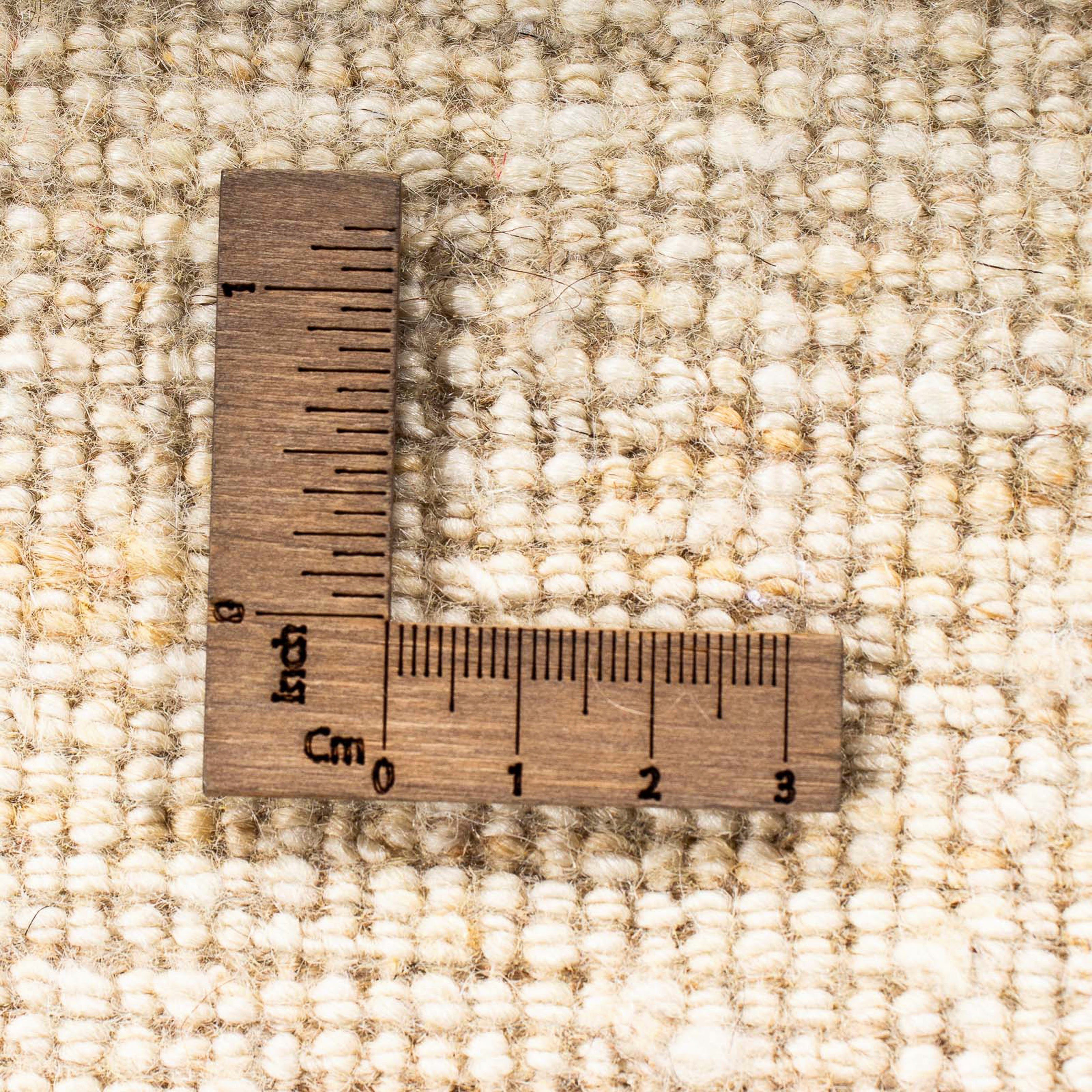 Wollteppich Gabbeh - mm, Perser Zertifikat - 60 rechteckig, Höhe: morgenland, Wohnzimmer, beige, x - mit Einzelstück 12 cm Handgeknüpft, Loribaft 40