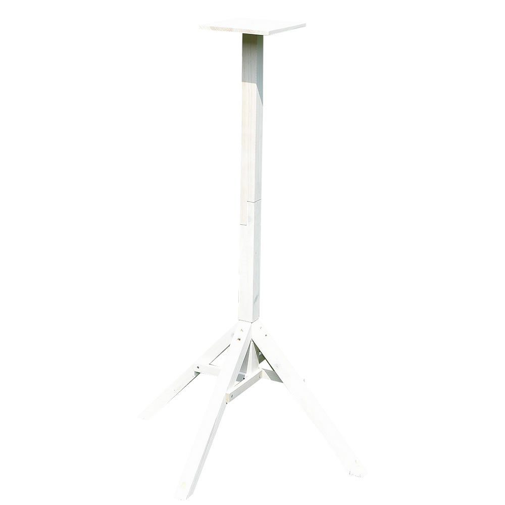 Mucola Vogelhausständer Vogelhausständer Holz Ständer Weiß 1,05M hoch Vogel günstig online kaufen