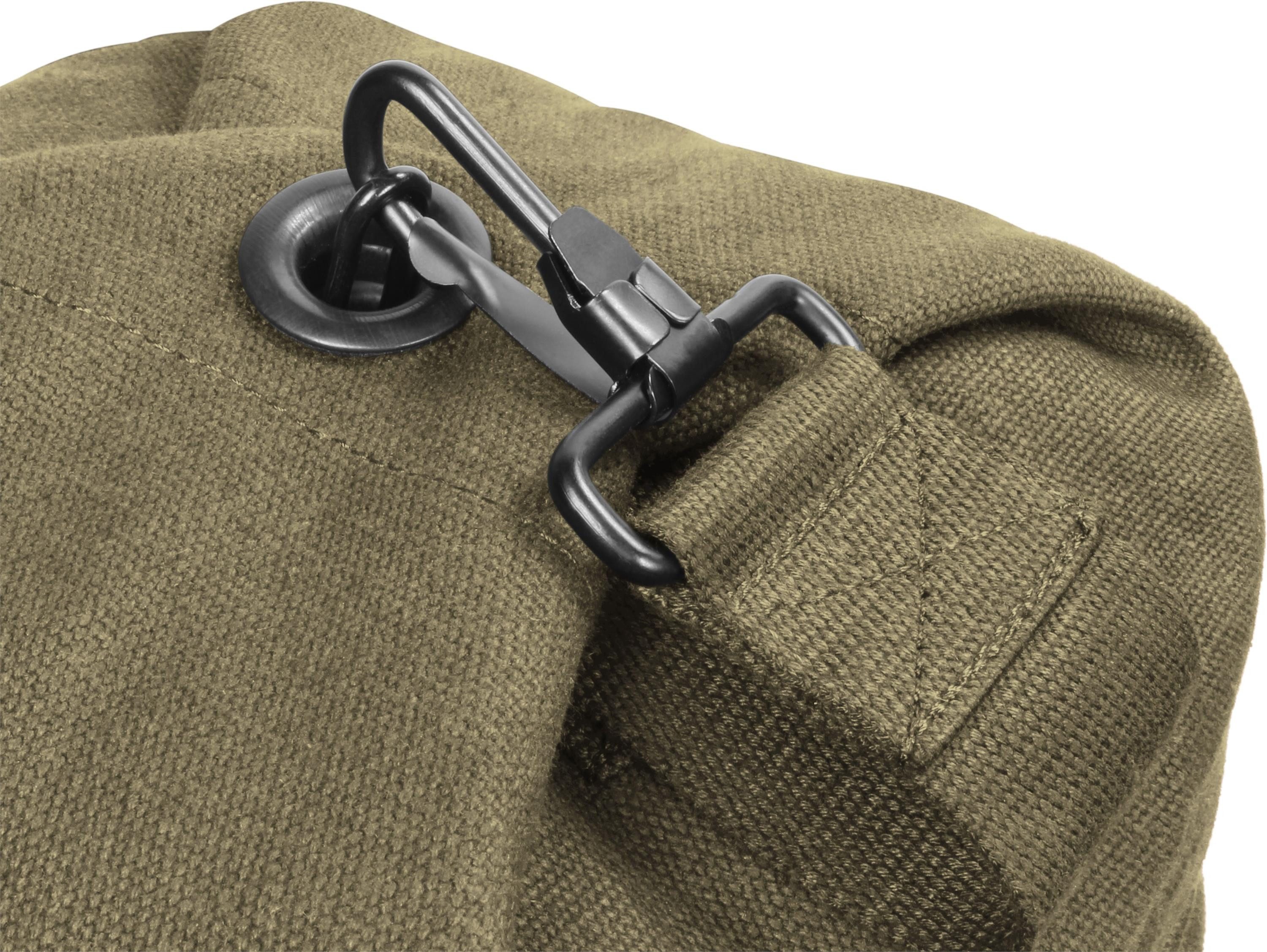 normani Packsack Canvas-Seesack 30 l Submariner 30, Duffle Bag Rucksack mit Doppelgurt und Metallverschluss