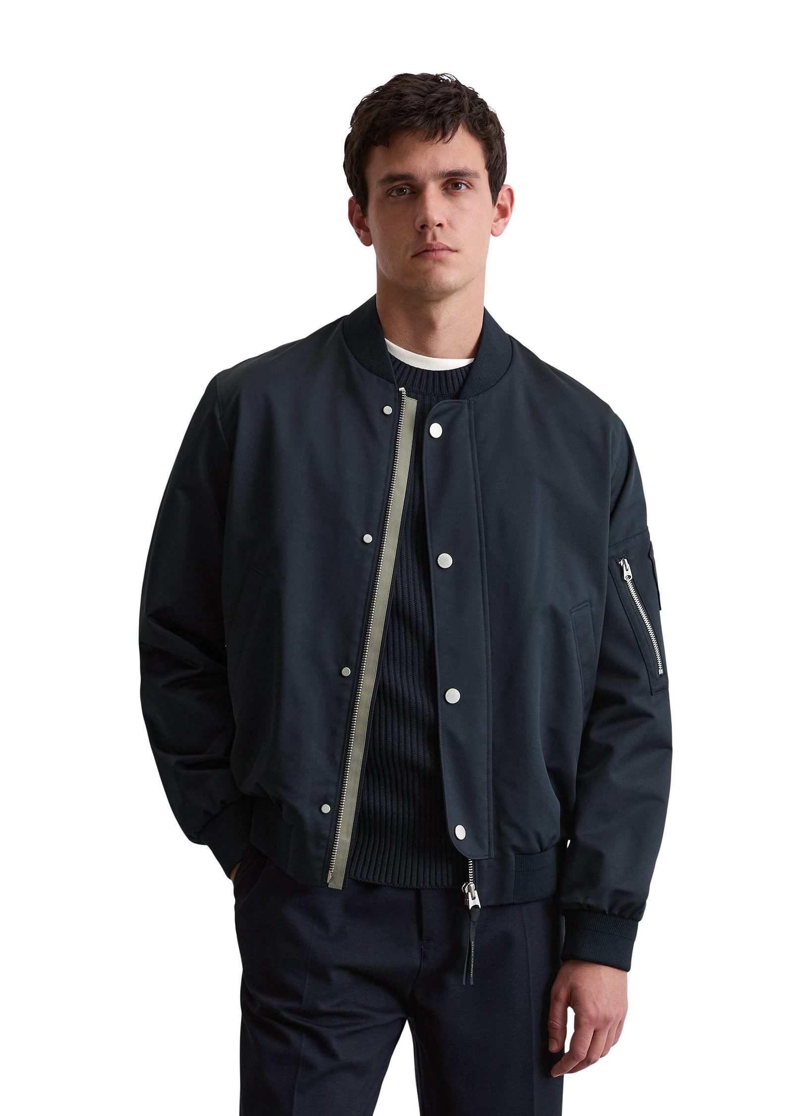 Marc O'Polo Outdoorjacke aus wasserabweisendem Micro-Canvas