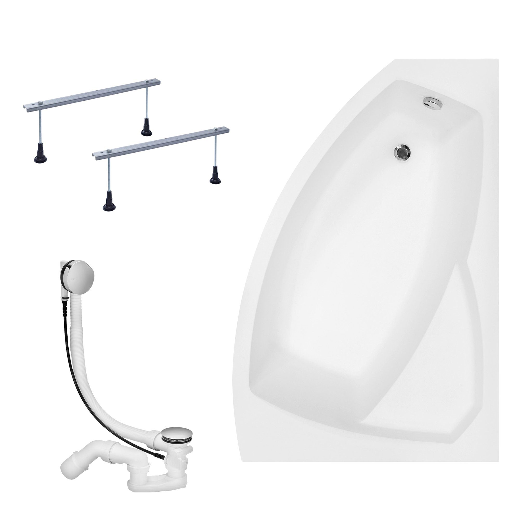KOLMAN Badewanne Eckbadewanne Rima 130x85, (Links/Rechts), günstig online kaufen
