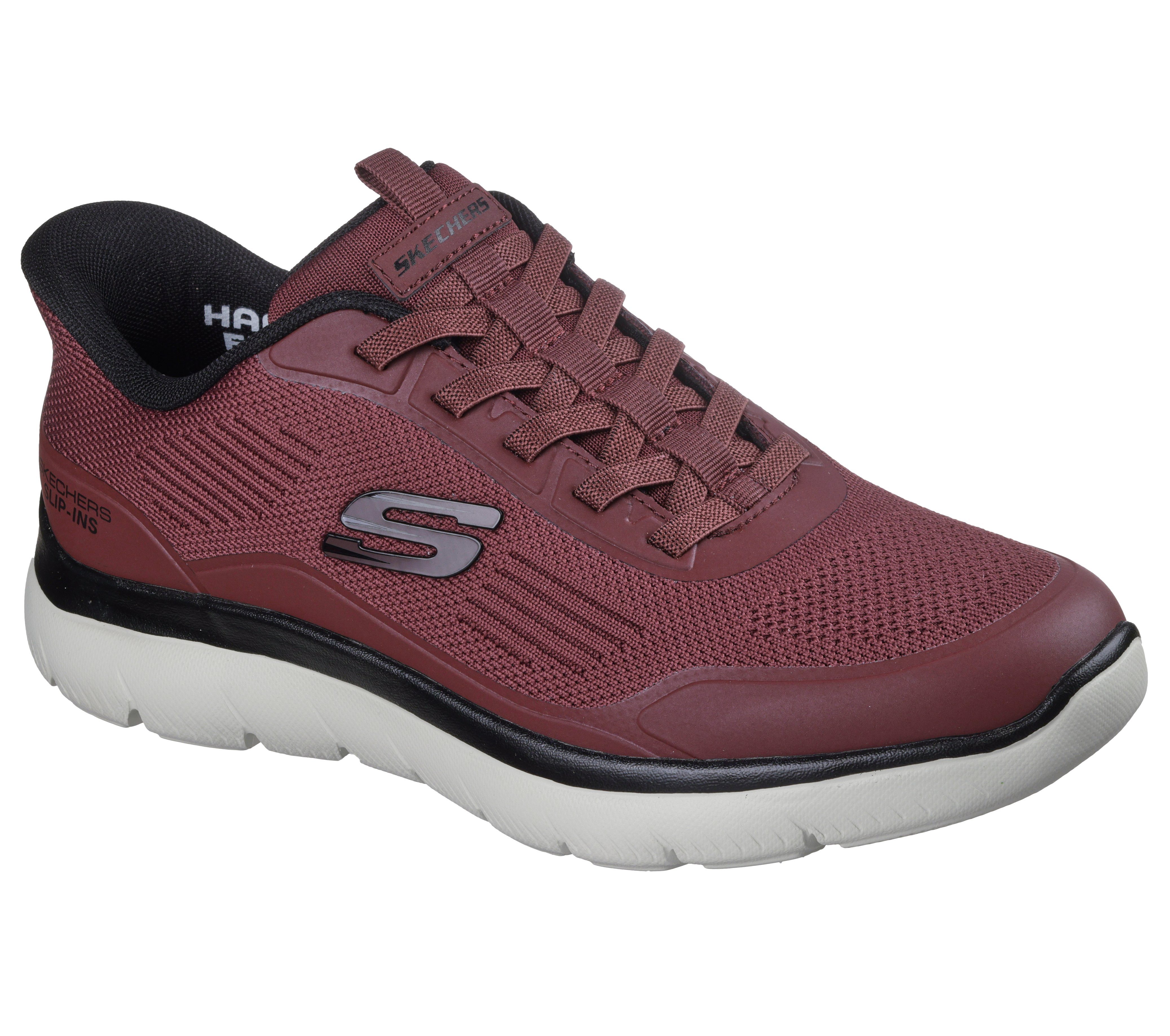 Skechers SUMMITS-LEYTER Slip-On Sneaker Schlupfschuh, Freizeitsneaker mit Memory Foam, Slip-Ins-Funktion