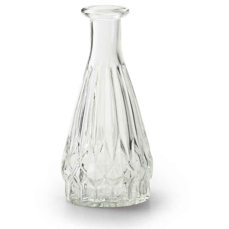 Annastore Dekovase 6 x Vasen aus Glas Glasvasen Tischvasen Blumenvasen Tischdekoration, H ca. 15 cm
