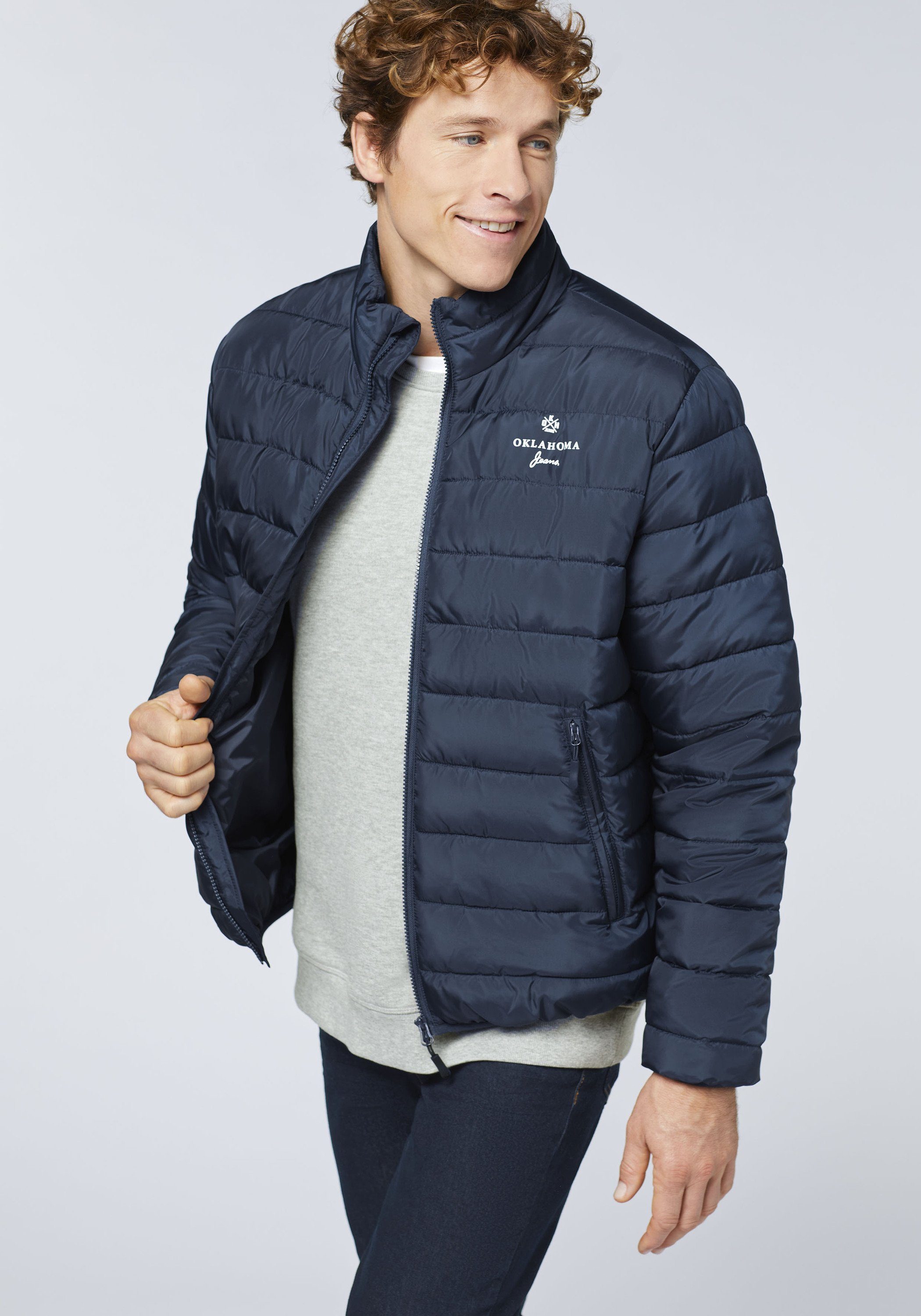 Oklahoma Jeans Steppjacke mit seitlichen Taschen