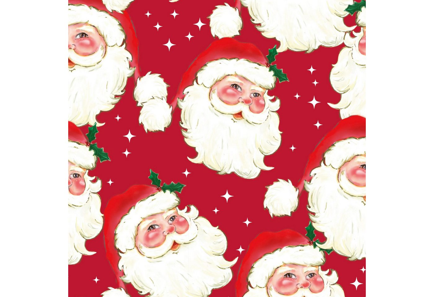 Thumbnail - CLAIREFONTAINE Geschenkpapier Geschenkpapier Alliance 60g, 50x0,70m, Weihnachtsmann Rot 211957C, Geschenkpapiere und Ver...