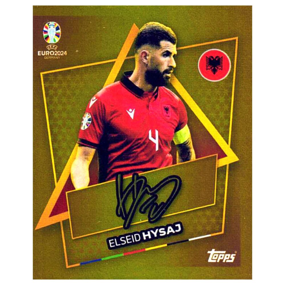 Topps Sticker Topps UEFA EURO 2024 Fußball EM Sammelsticker Gold Signature Sticker, (Set