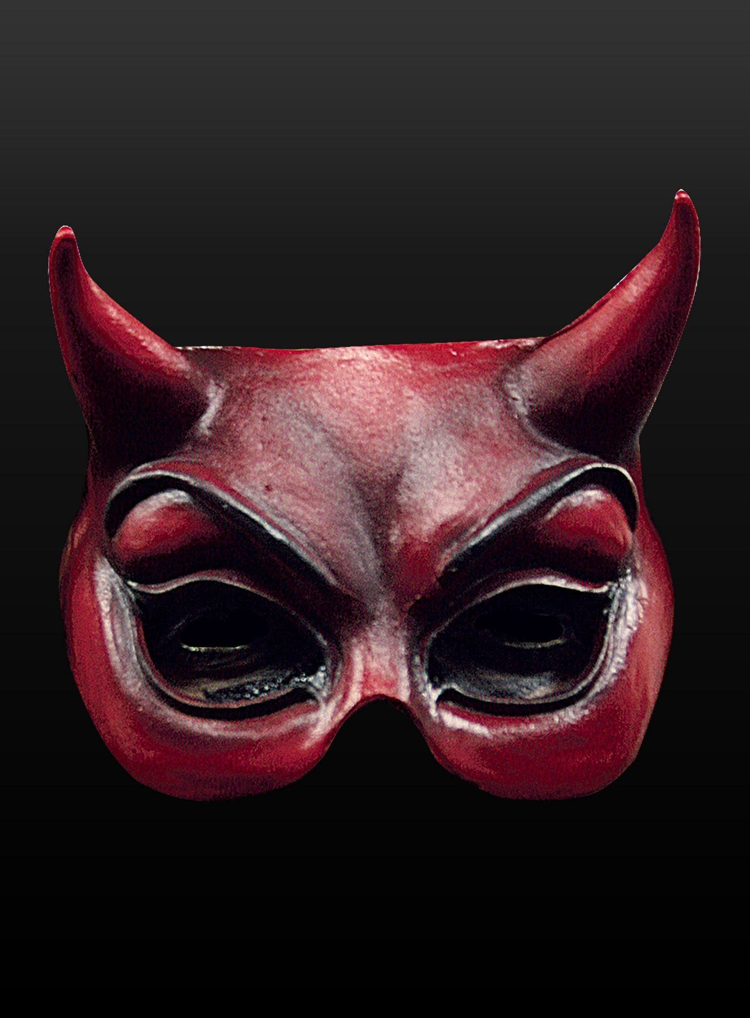 Ghoulish Productions Verkleidungsmaske Mephisto, Stimmungsvolle Teufel Maske für Halloween und Fasching