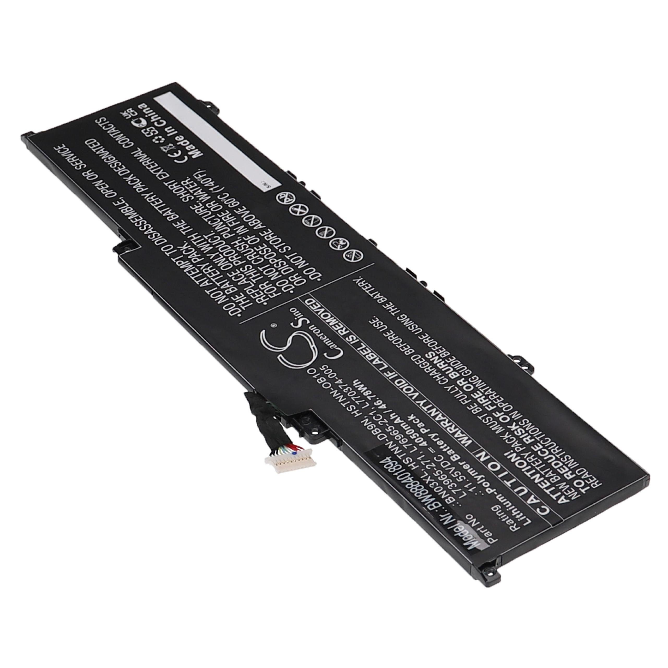 L76965-2C1, L73965-271, HSTNN-DB9N, BN03XL, HSTNN-OB1O, 4050 mAh Ersatz für vhbw HP Laptop-Akku