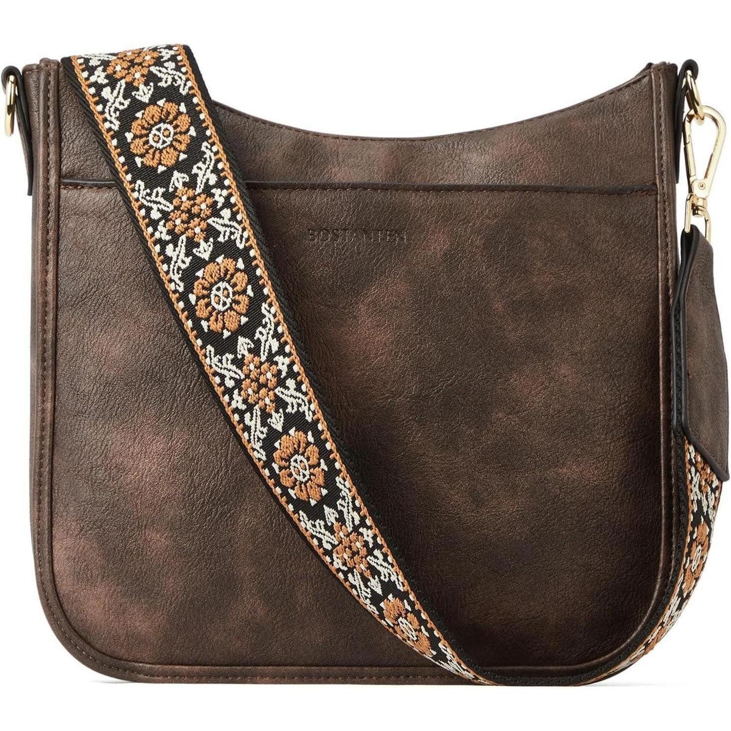 Umhängetasche Damen Handtasche mittelgroß leder Schultertasche Crossbody Bag