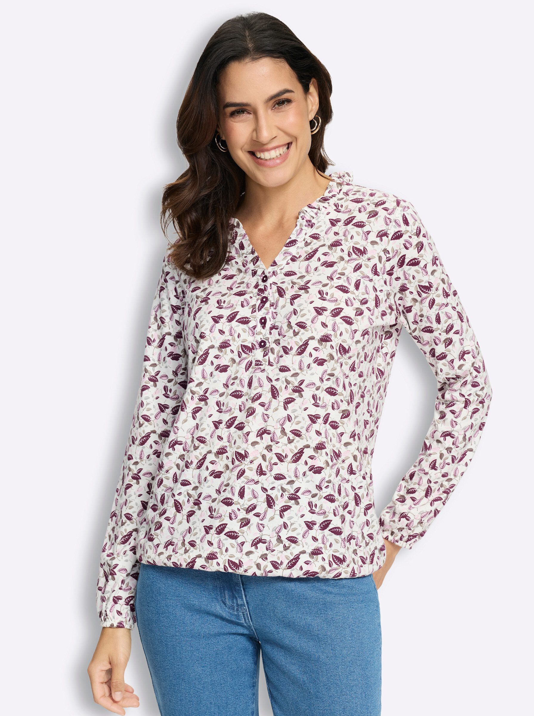 Witt T-Shirt Print-Shirt Langarm