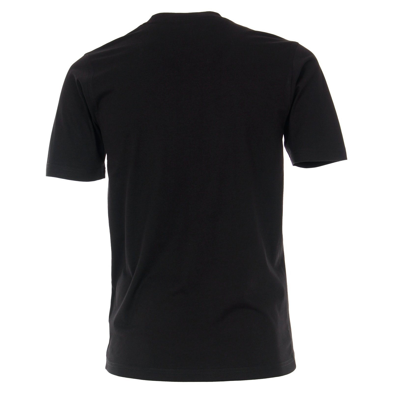 CasaModa T-Shirt CASAMODA schwarz Übergrößen Basic Rundhalsshirt