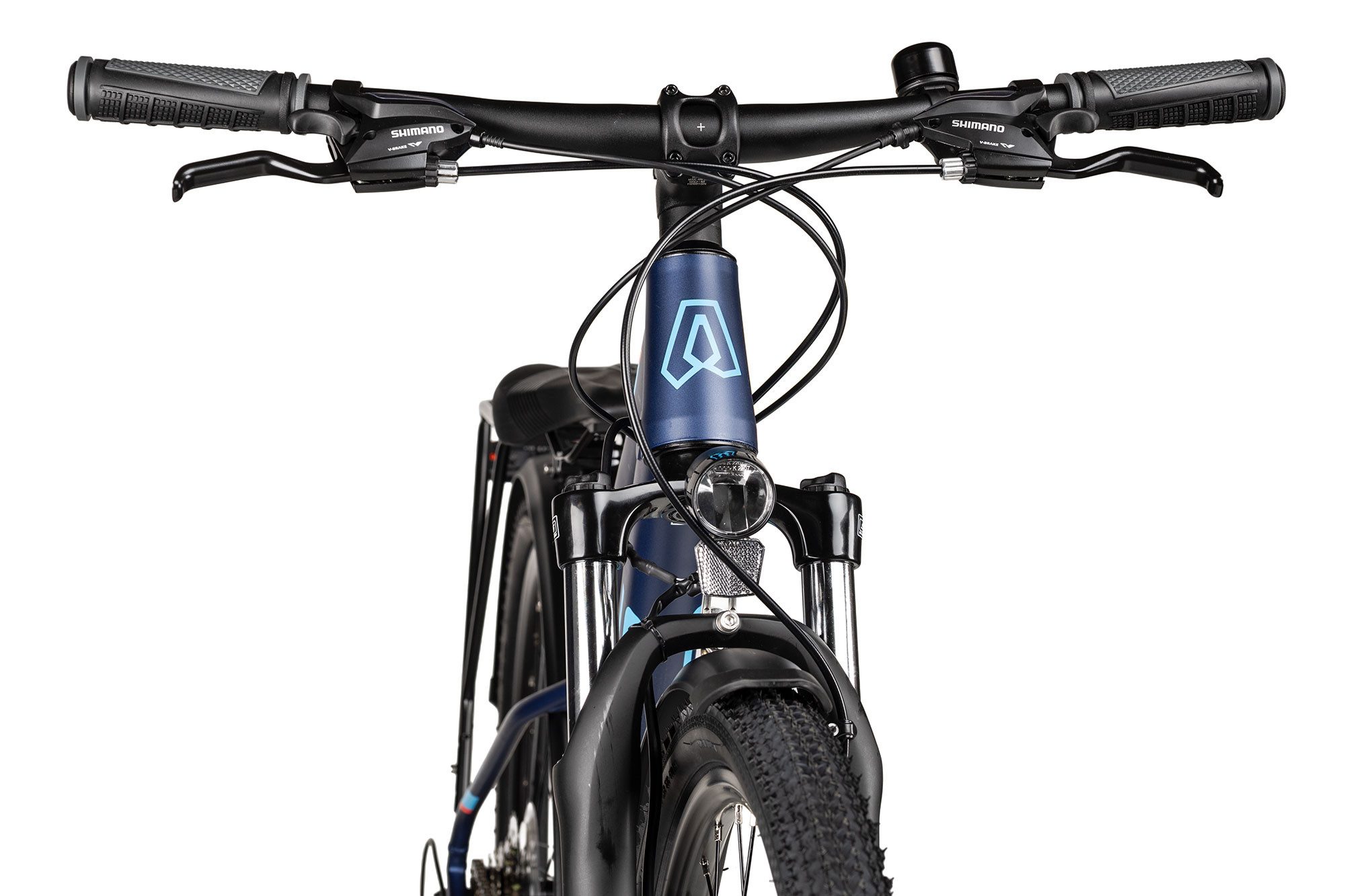 Axess Mountainbike Stipe 26 DX, 14 Gang Shimano Tourney RD-TX801 Schaltwerk, Kettenschaltung, Straßenausstattung blau