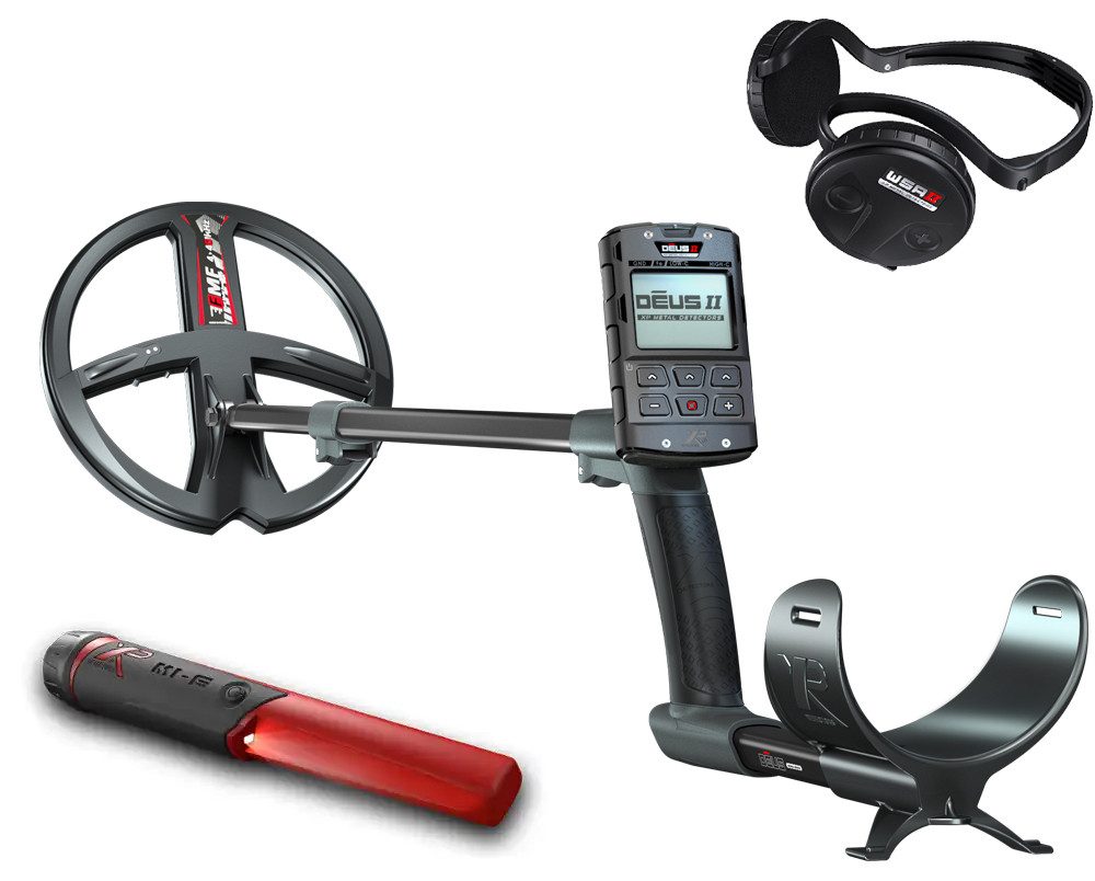 XP Metalldetektor DEUS 2 22 FMF RC WSA 2 mit MI-6 Pinpointer