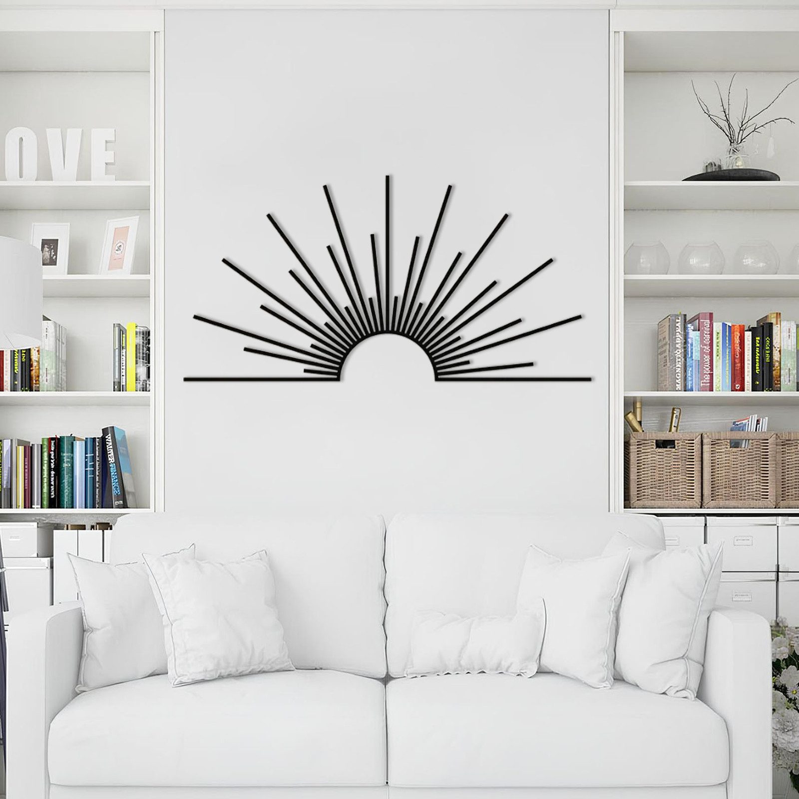 Jumpeak Wanddekoobjekt Sonne Metall Kunst Wanddekor, günstig online kaufen