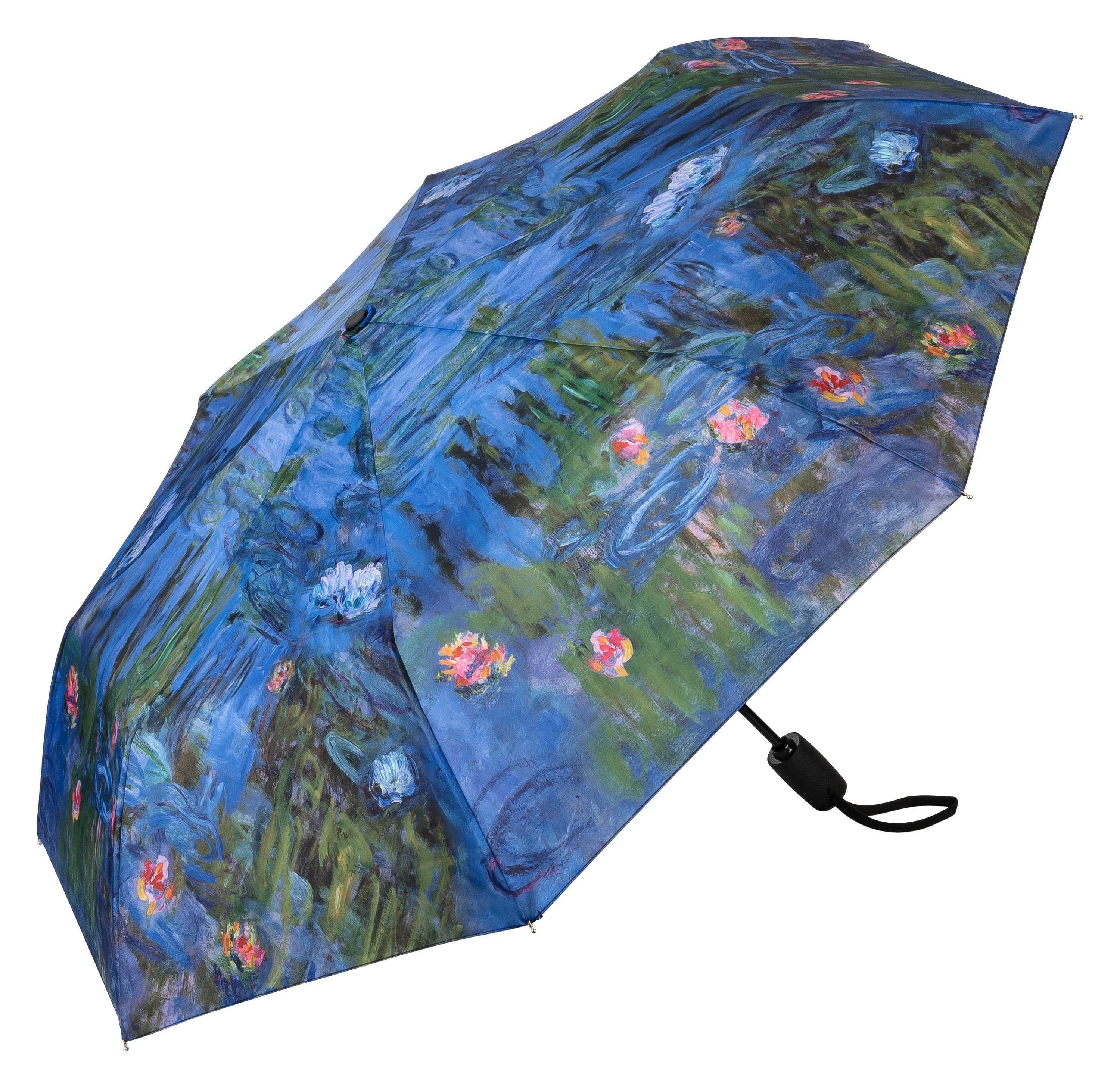 von Lilienfeld Taschenregenschirm Motivschirm Claude Monet Seerosen Kunst Blumen Stabil Leicht, Kunstdruck
